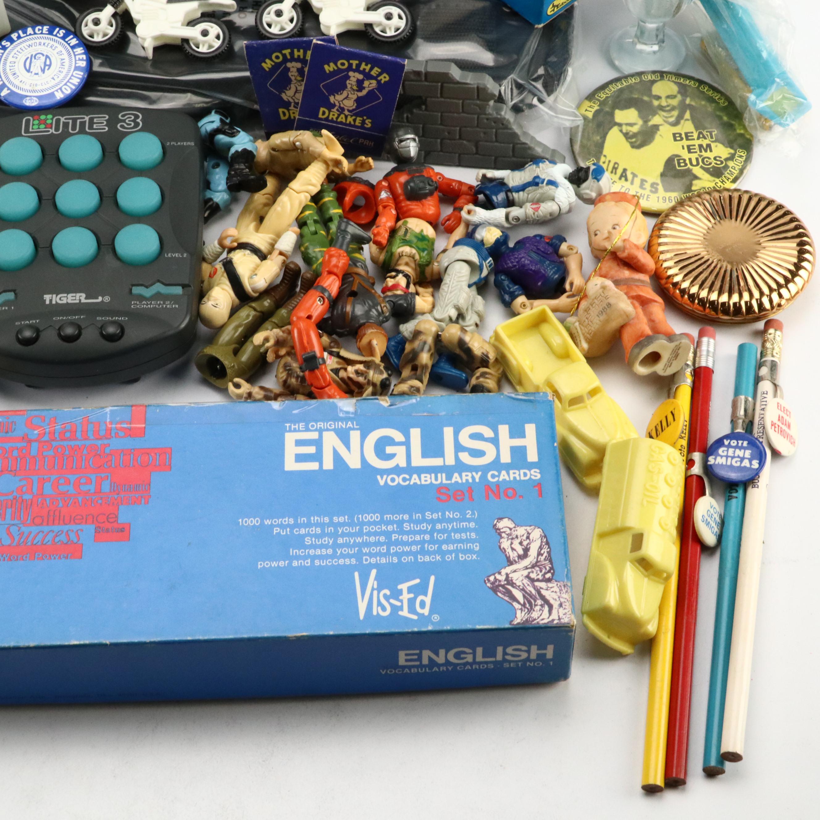 Hasbro and Tiger Handheld Games, Books, and More