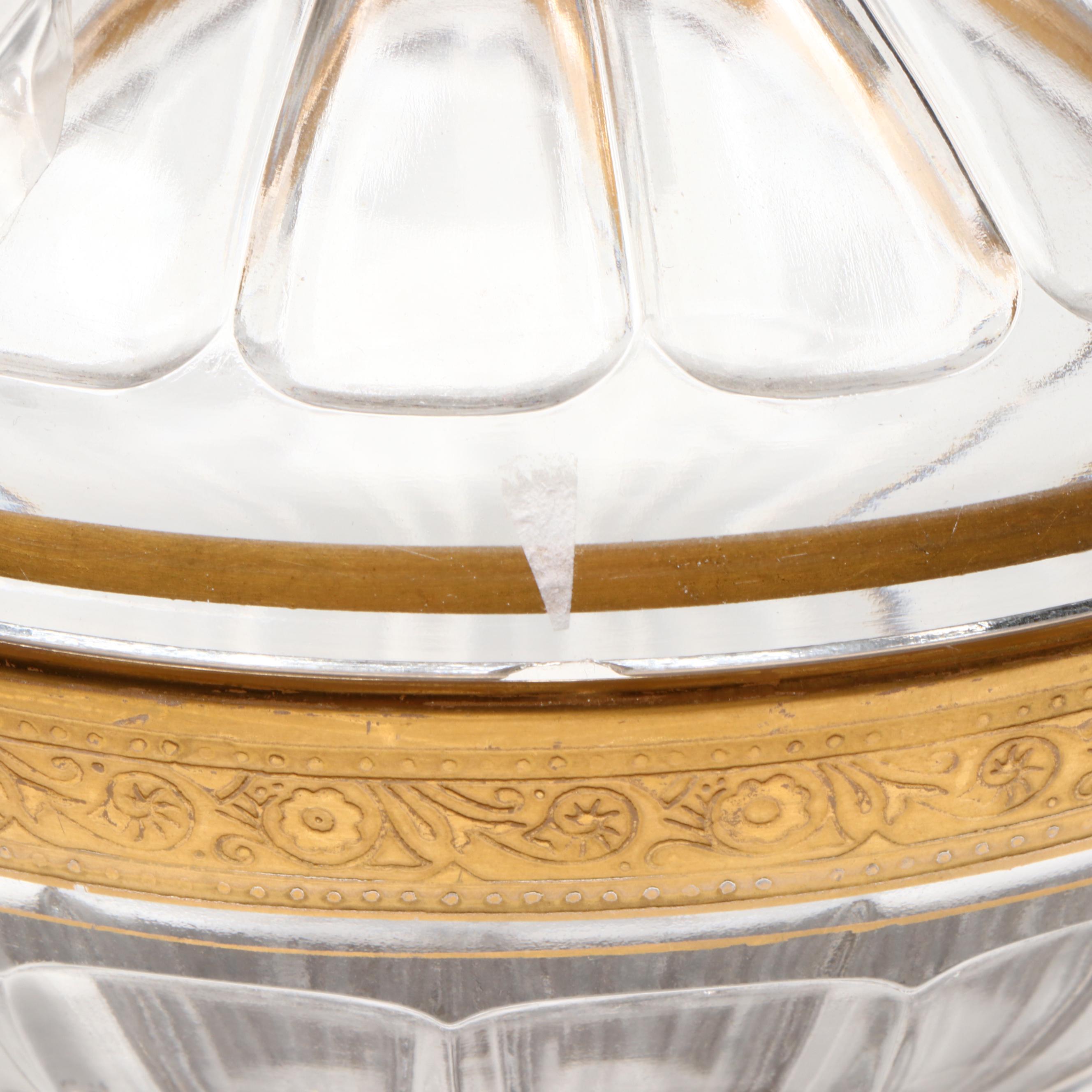 Heisey Duck Shaped Ashtray with Ruby Flashed and Other Glass Table Accessories