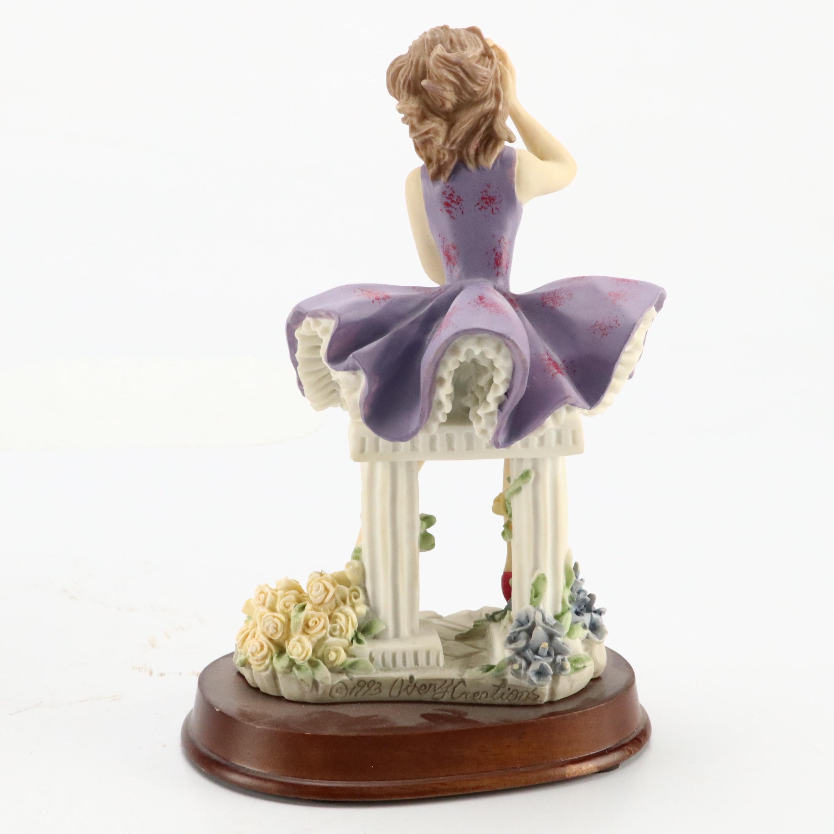 La Verona Collection Alabastrite Resin Figurines on Wood Bases