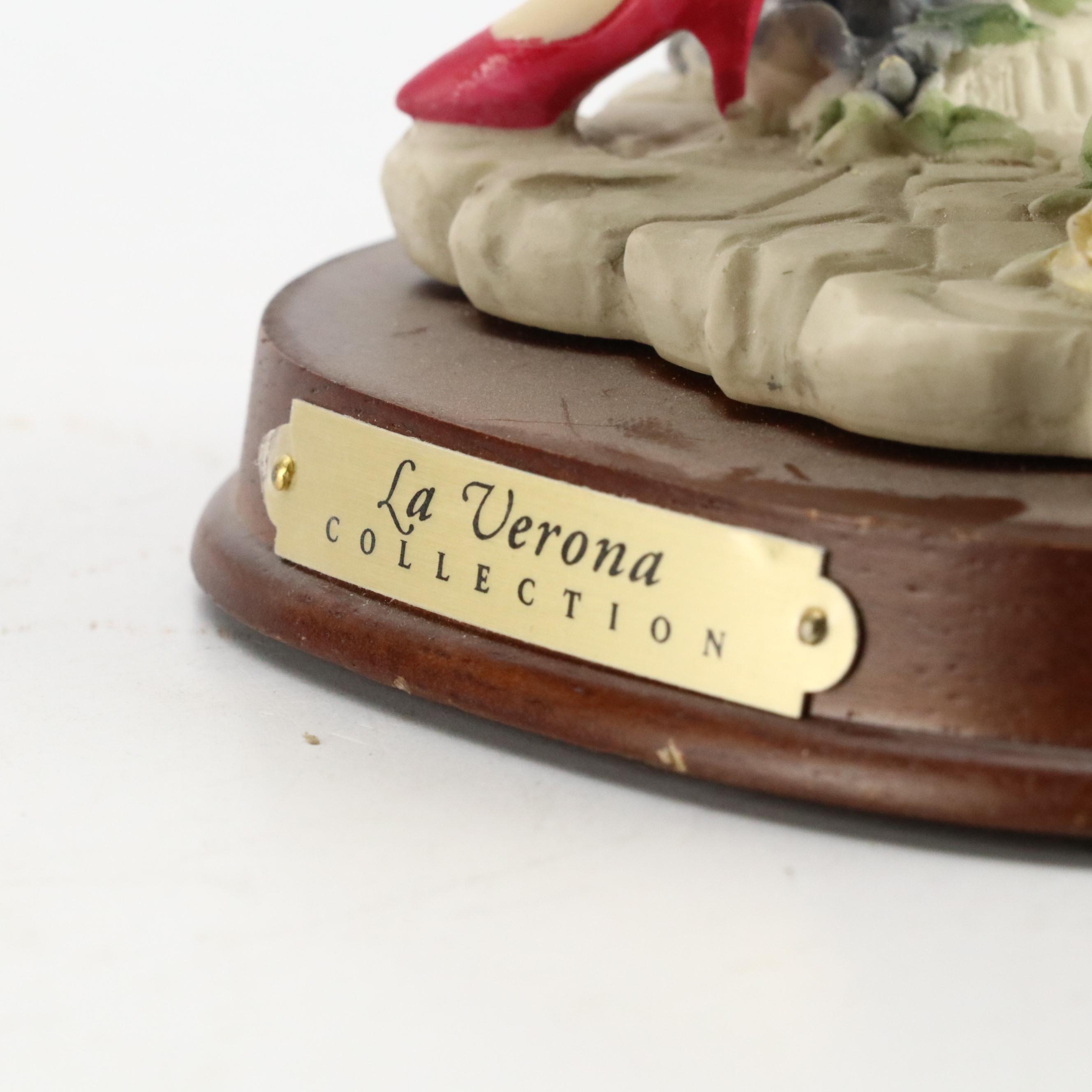 La Verona Collection Alabastrite Resin Figurines on Wood Bases