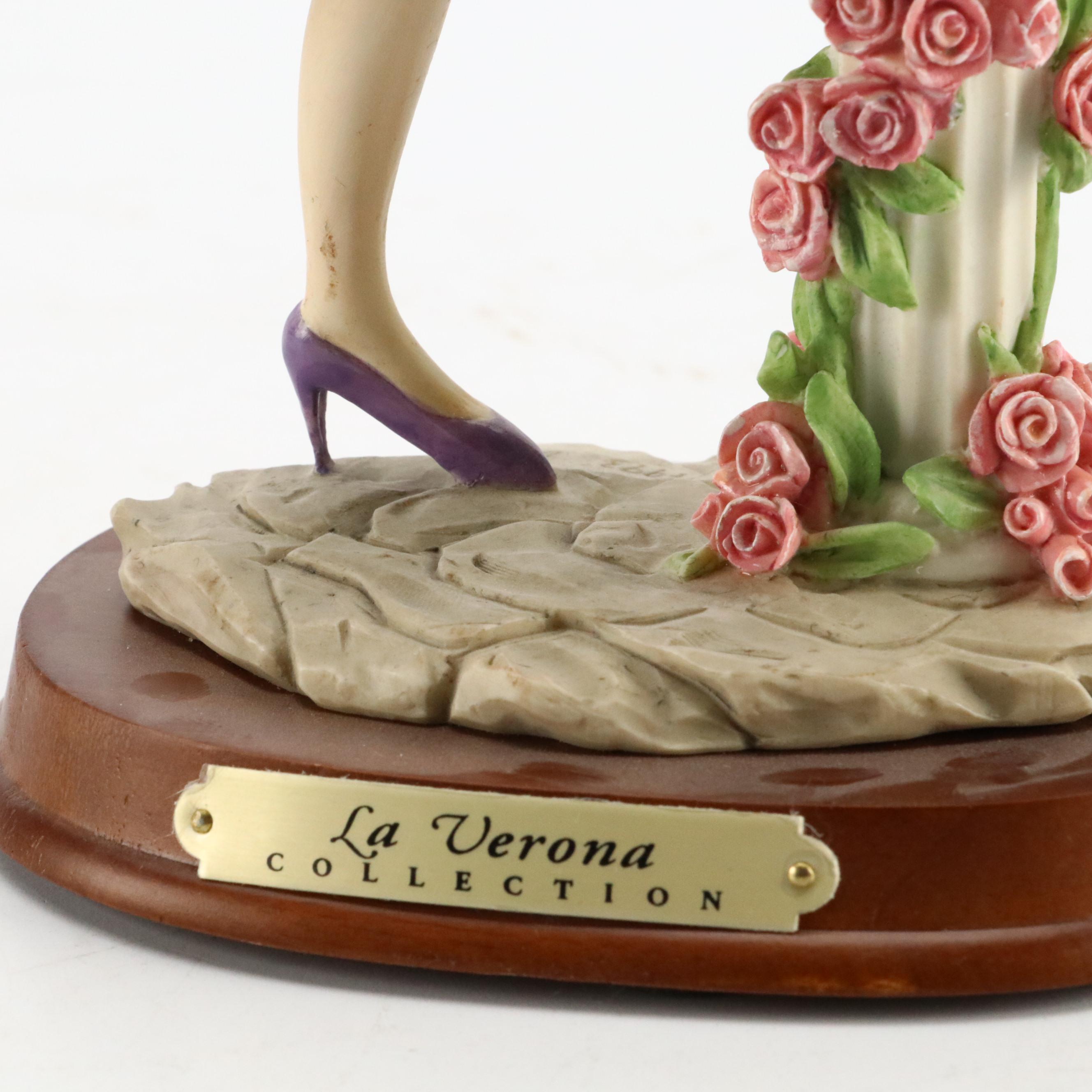 La Verona Collection Alabastrite Resin Figurines on Wood Bases