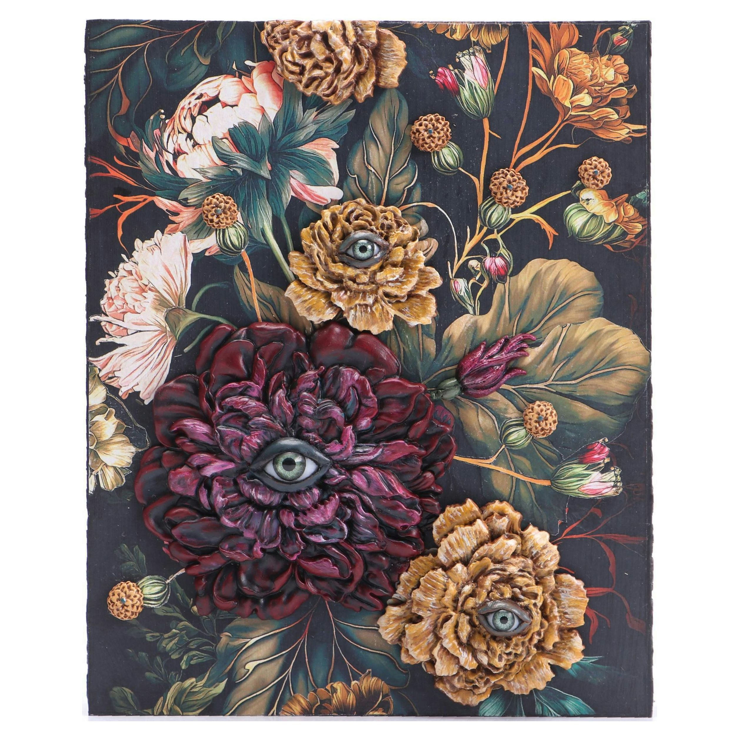 Deborah Kovacs-Sturdevant Mixed Media Composition "Mystical Tapestry"