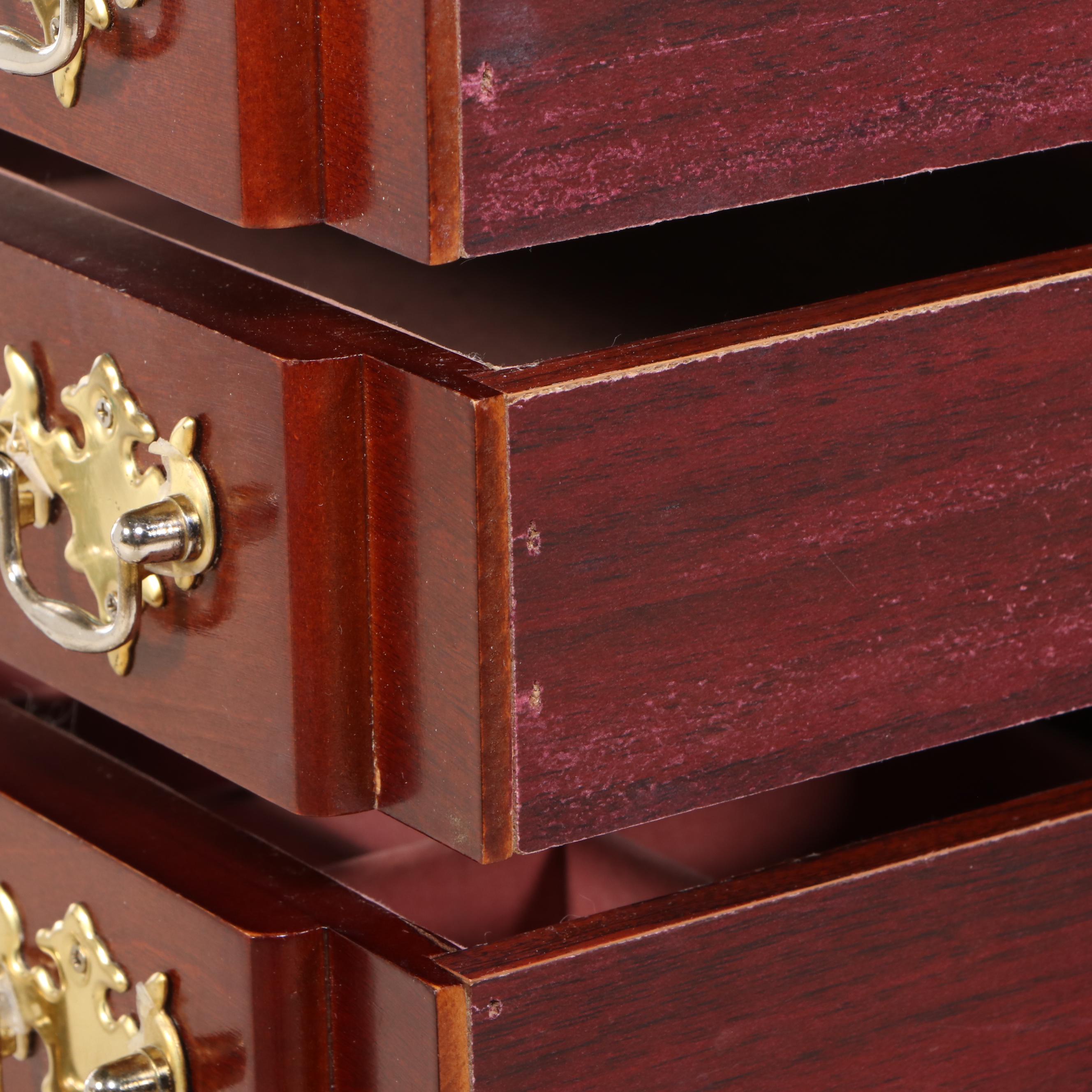 Powell Chippendale Style Birch Jewelry Chest