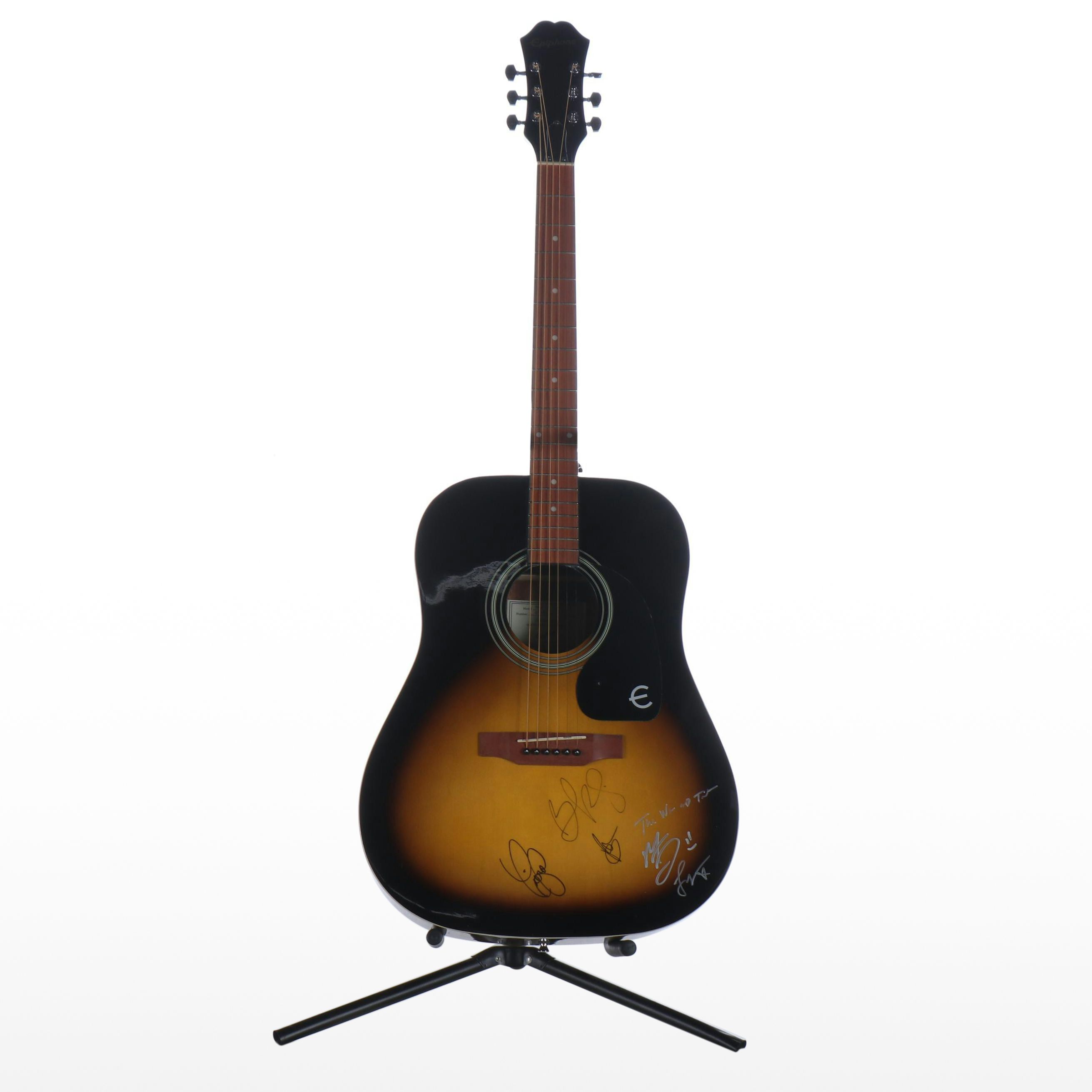 Brad Paisley and More Signed Epiphone Gibson Acoustic "Songmaker" Guitar