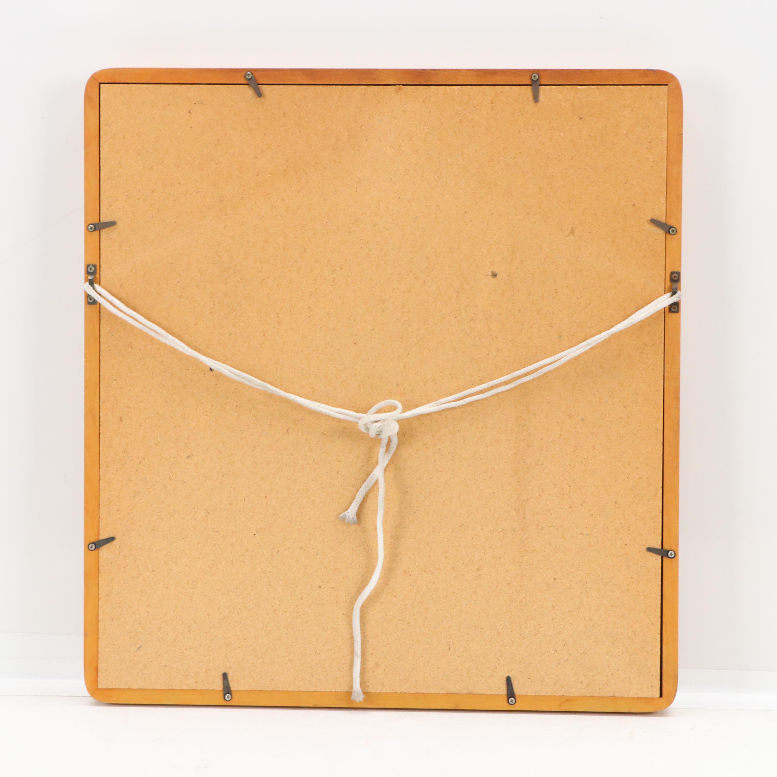 East Asian Dry Brush Ink Calligraphy Panel