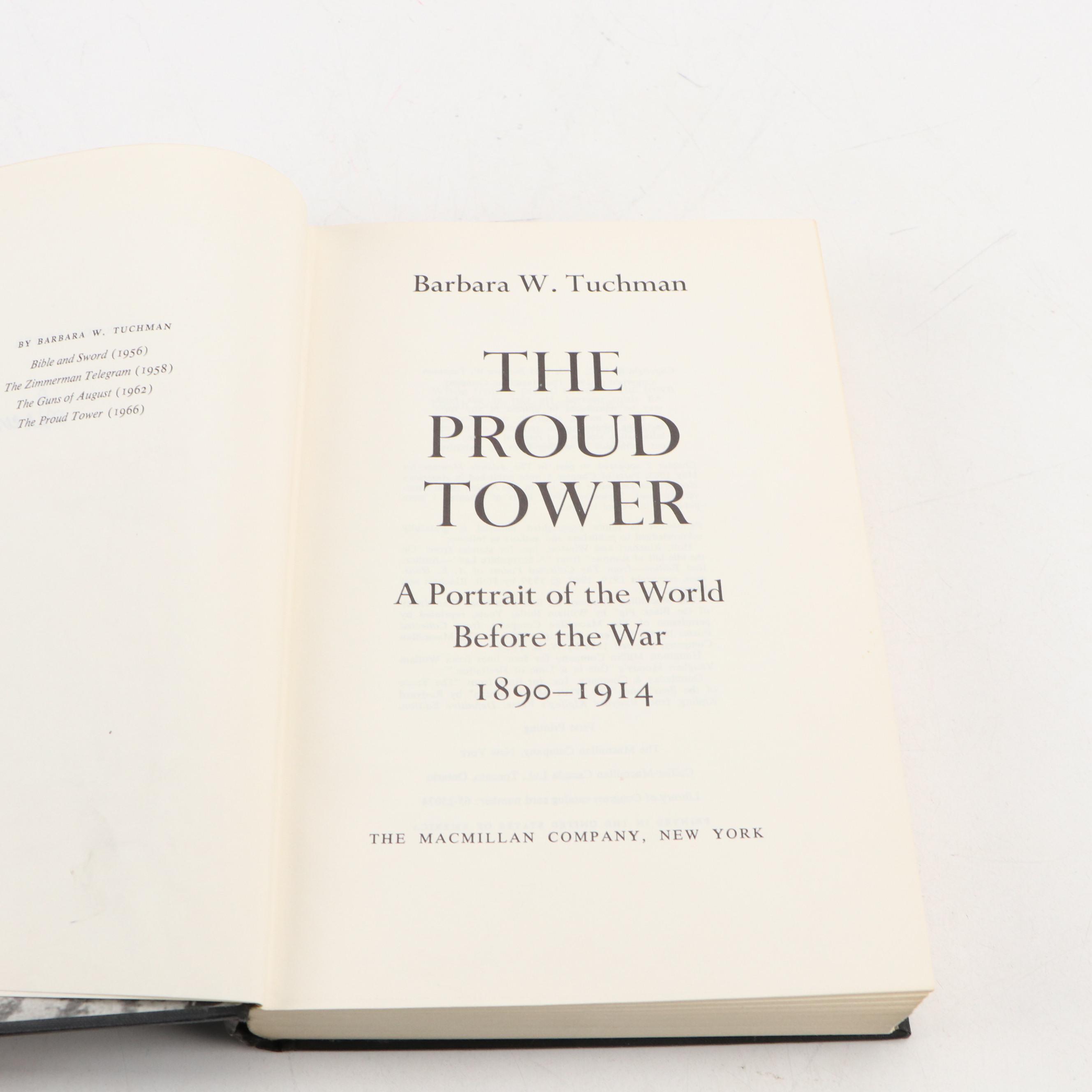 First Printing "The Proud Tower" by Barbara W. Tuchman and More Nonfiction Books