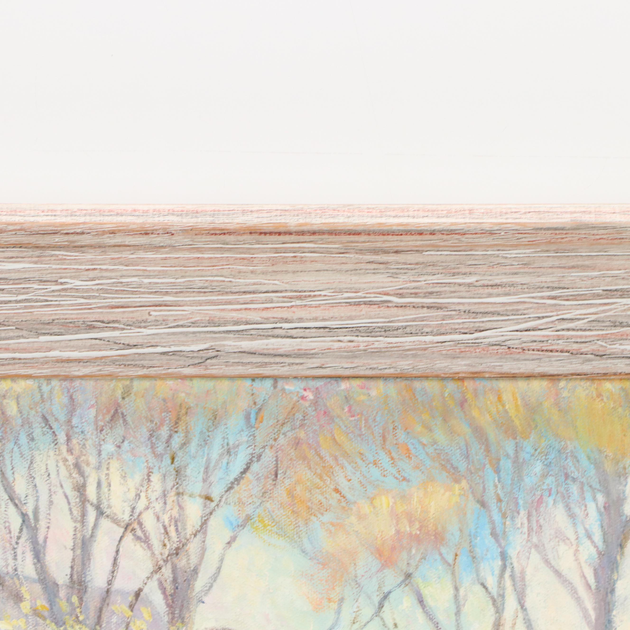 Watermill Landscape Oil Painting, 1960s