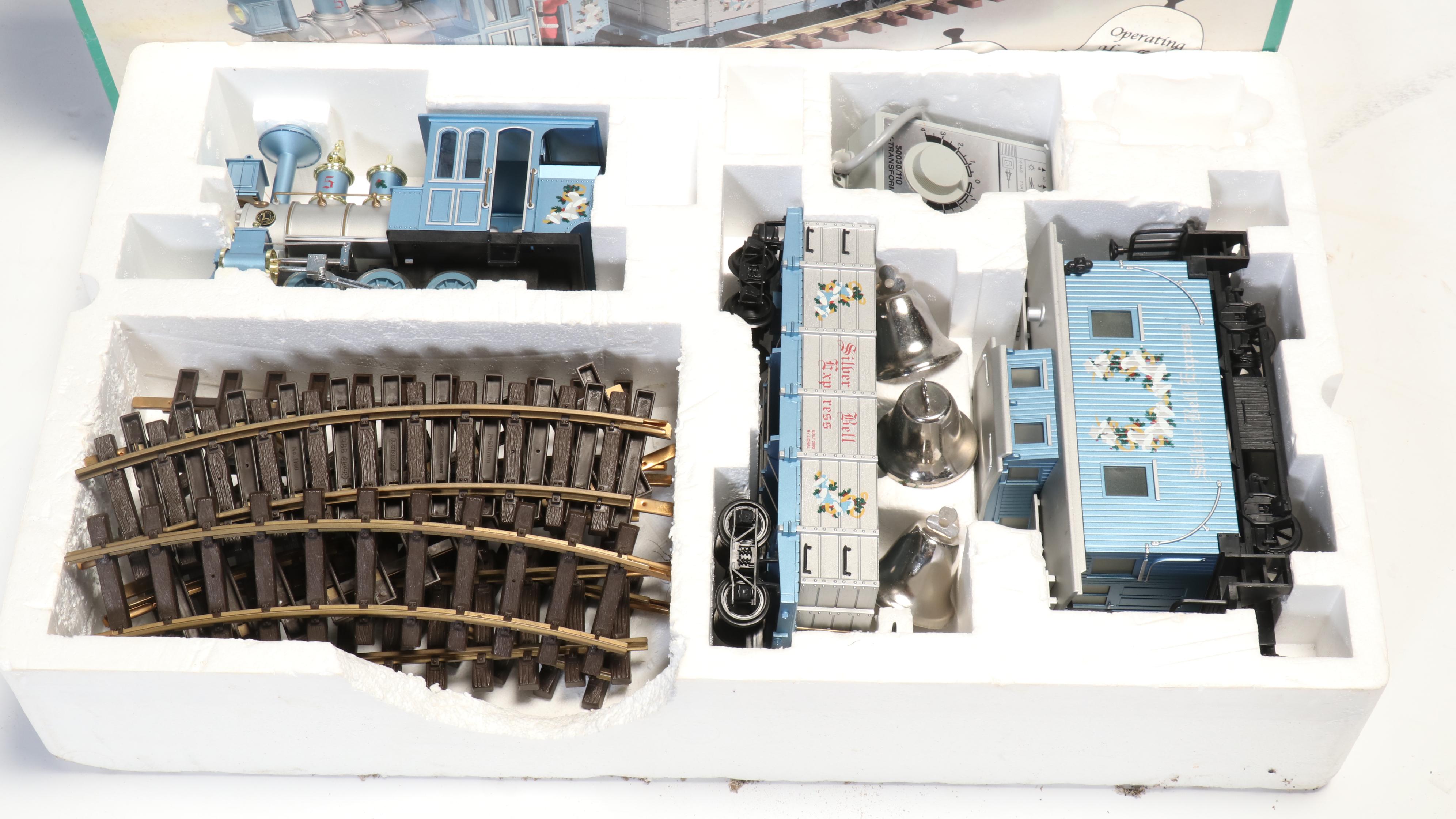 Lionel Silver Bell Express Christmas Train Set, Early 21 Century