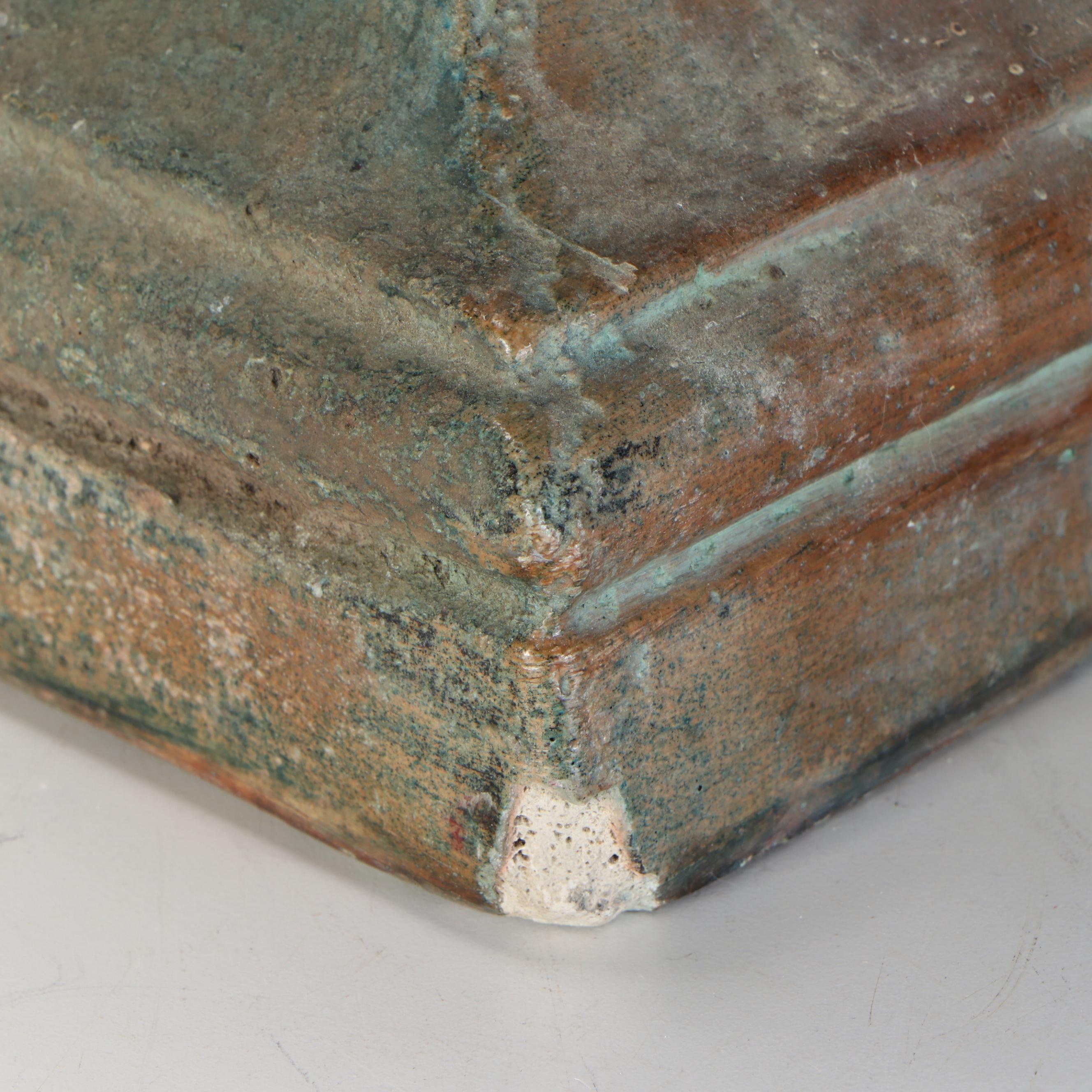 Patinated Cast Plaster Bust of Lucius Verus