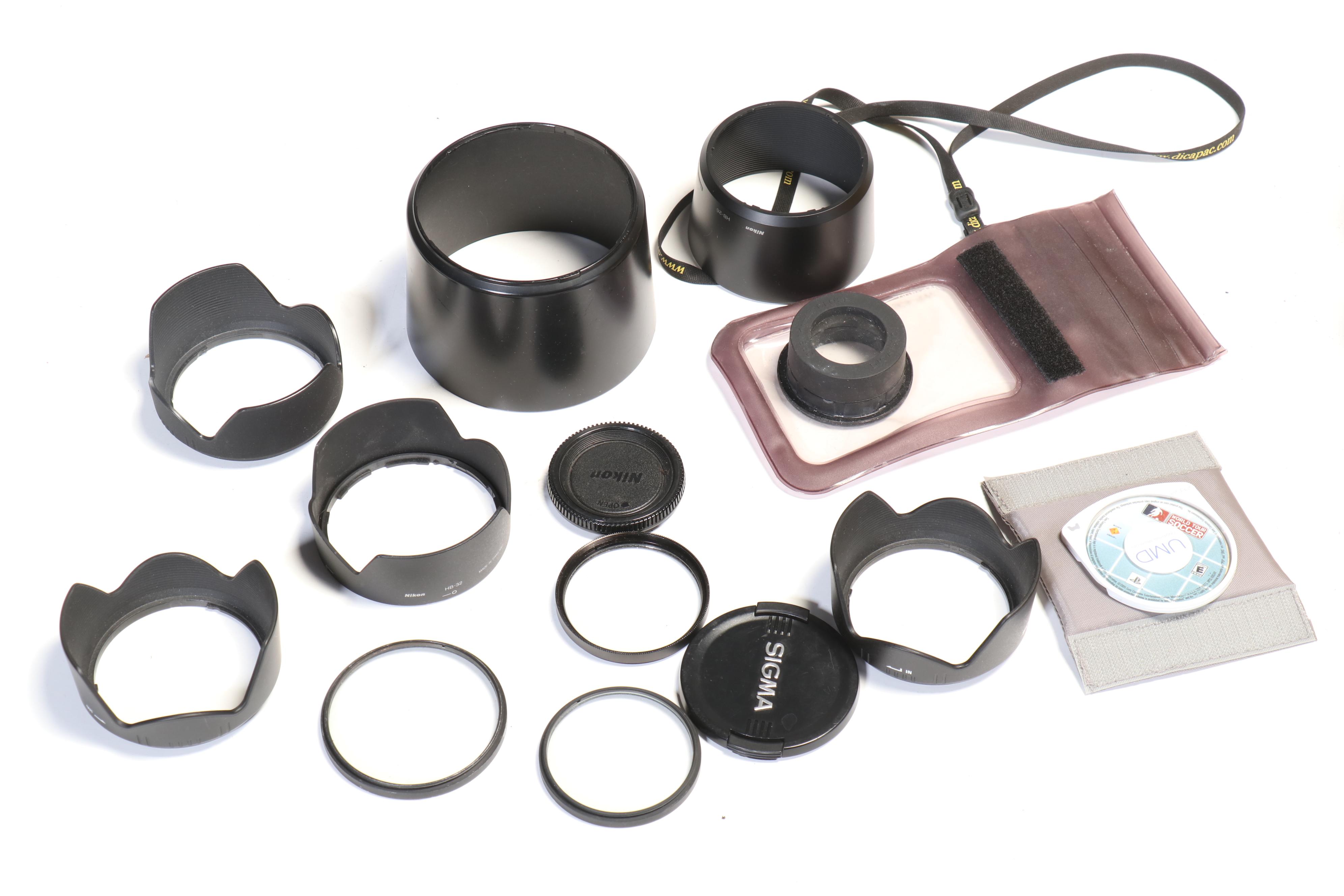 Nikon Camera Lens, JVC Handheld Camcorder, and More Camera Accessories