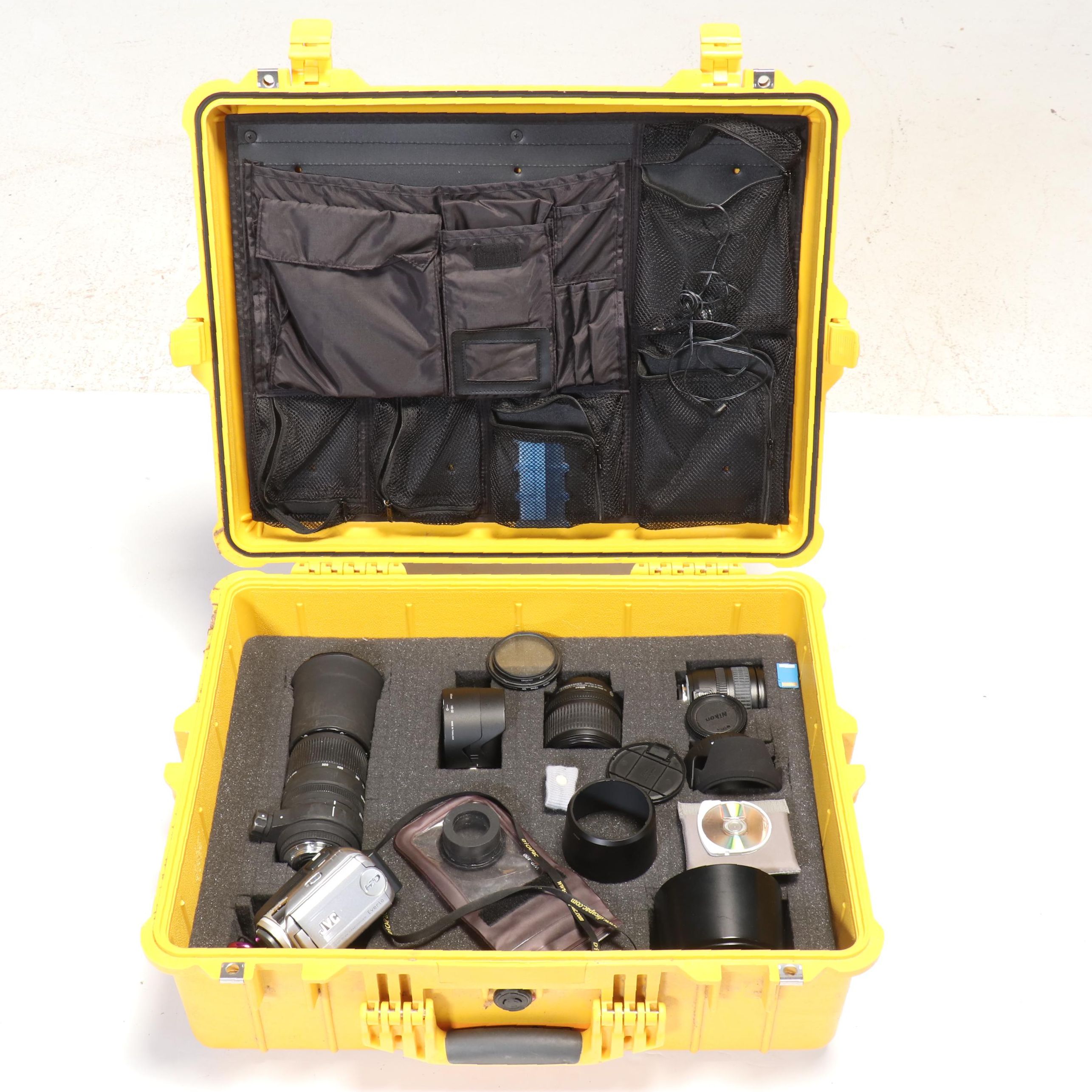 Nikon Camera Lens, JVC Handheld Camcorder, and More Camera Accessories