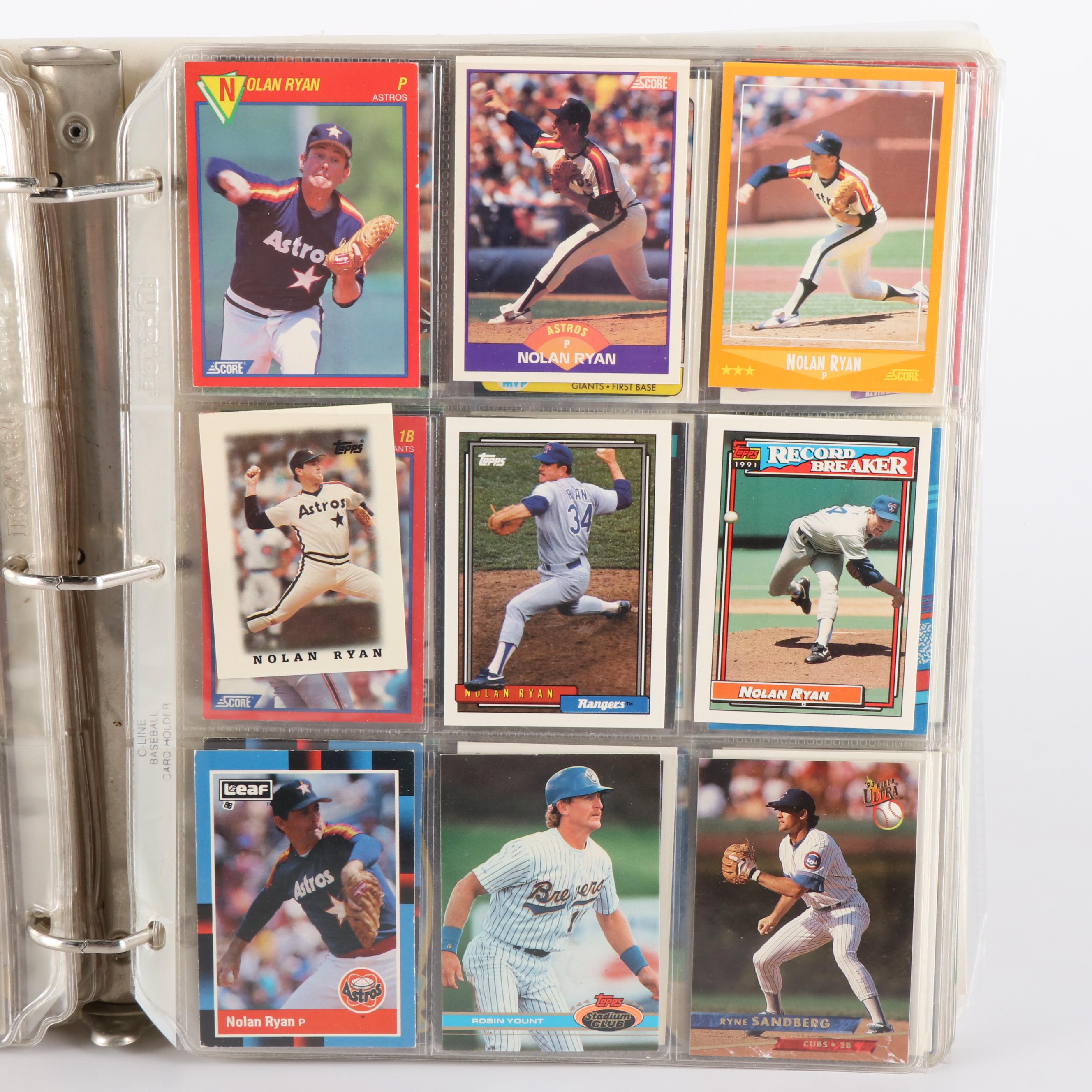500+ Baseball Card Lot Includes Sosa, McGwire, Griffey Jr, Boggs, and Ryan
