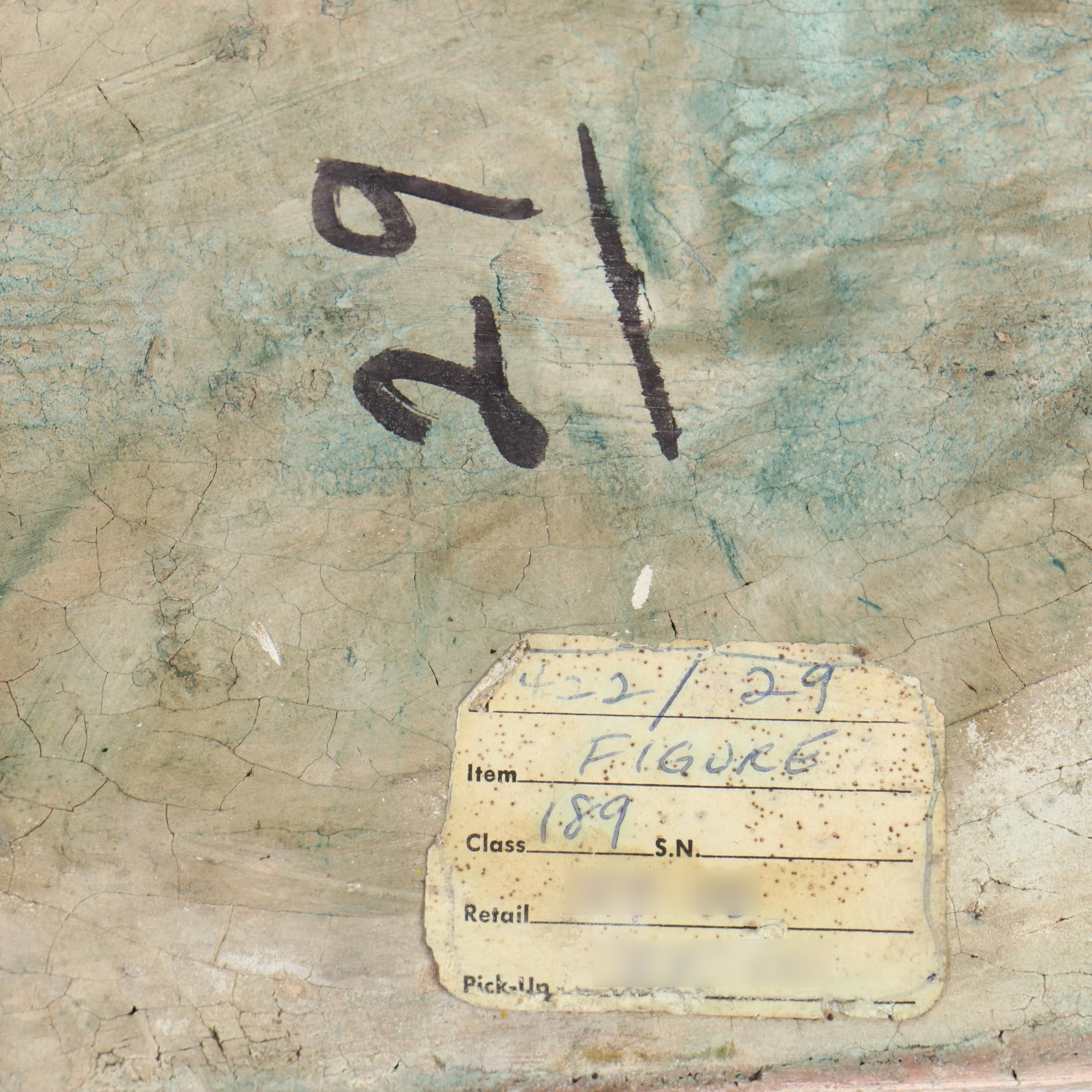 Patinated Cast Plaster Bust of Lucius Verus