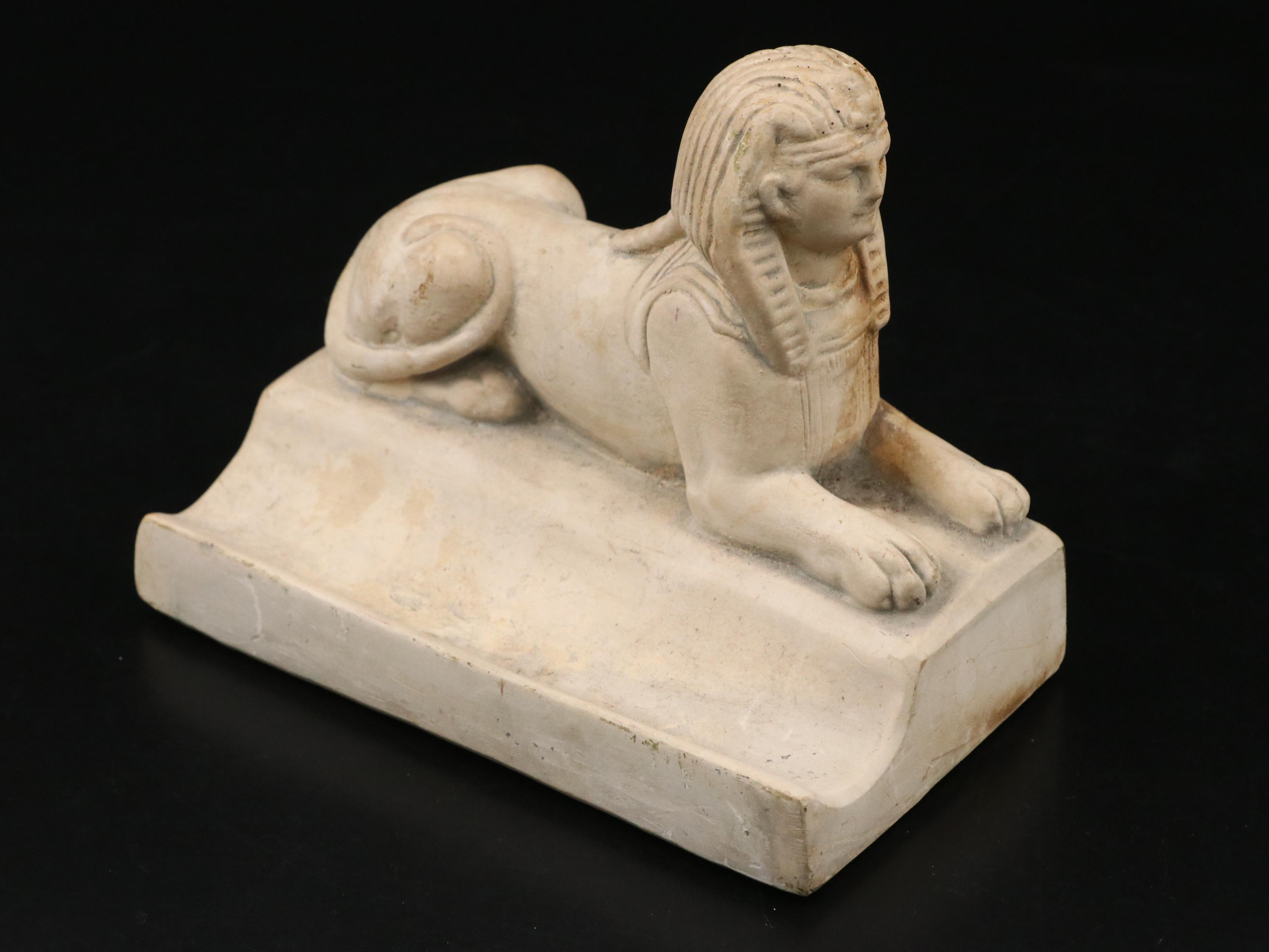 Sphinx Pen Holder with Venus Victrix and Dying Gaul Reproduction Sculptures