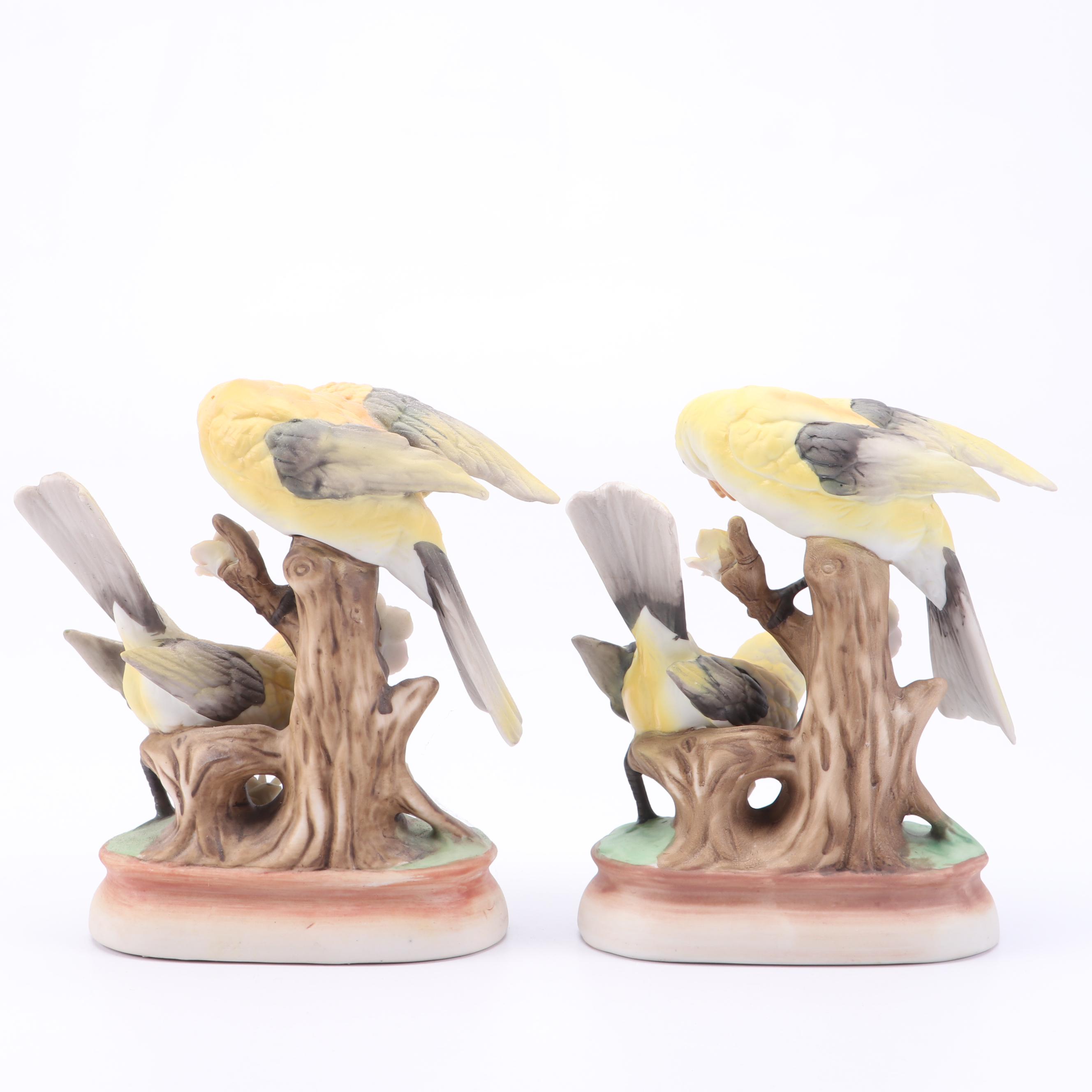 Ceramic Cardinals, Blue Jays, Hummingbird and More Bird Figurines