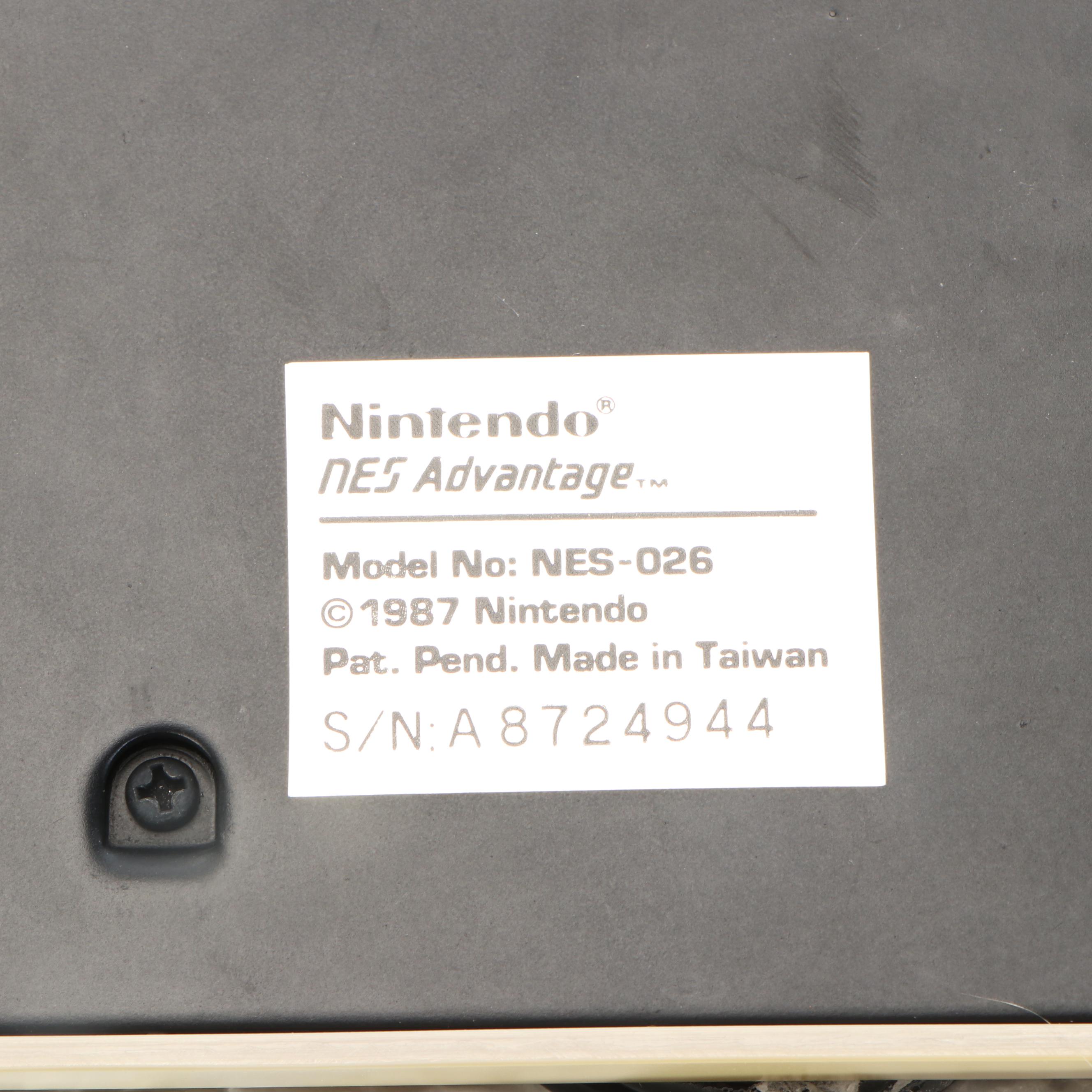 Nintendo Entertainment System Action Set, Advantage Controller and Games