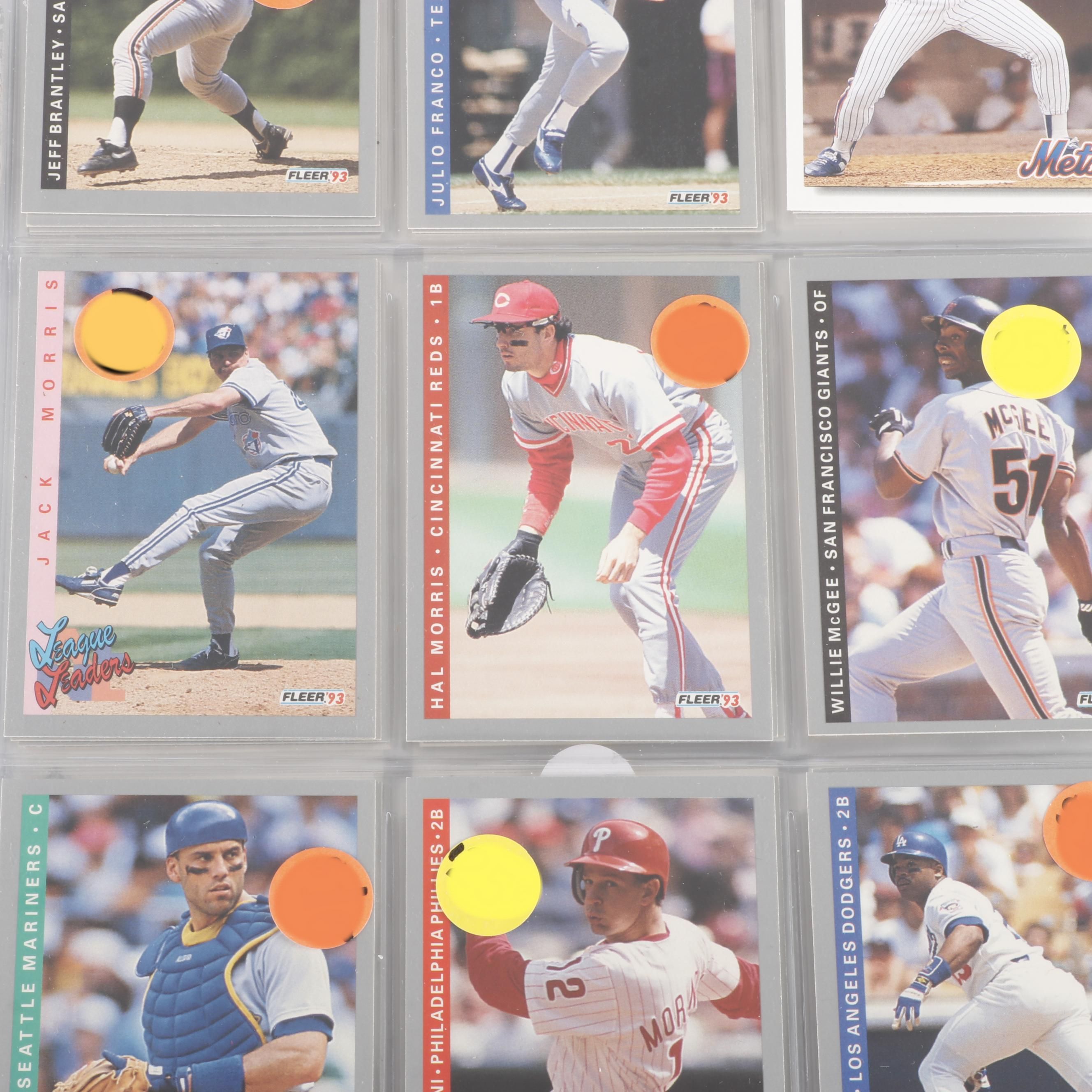 122 Album Pages of Baseball Cards and More, 1980s and 1990s