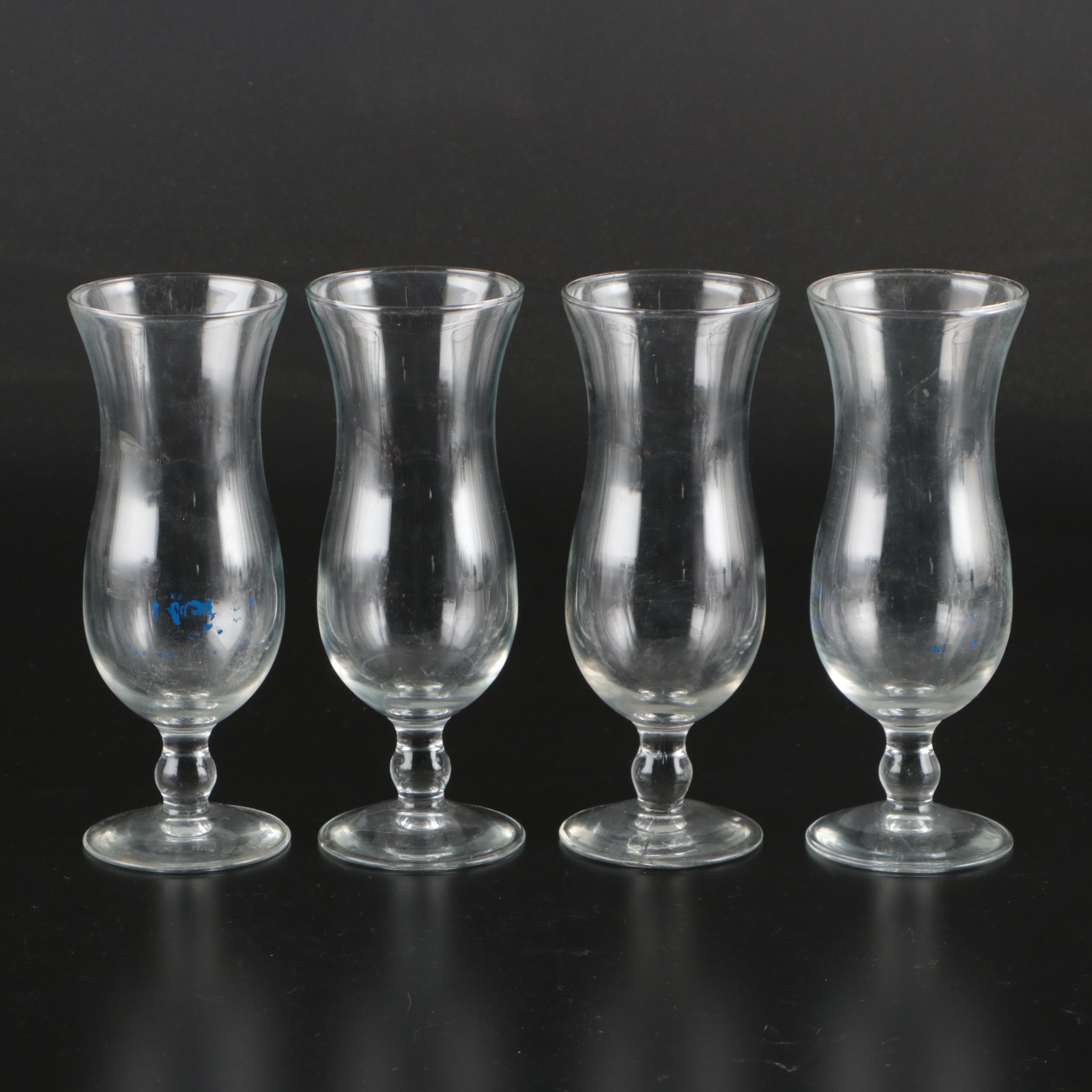 Hurricane Glasses with Other Glass Iced Tea and Goblets