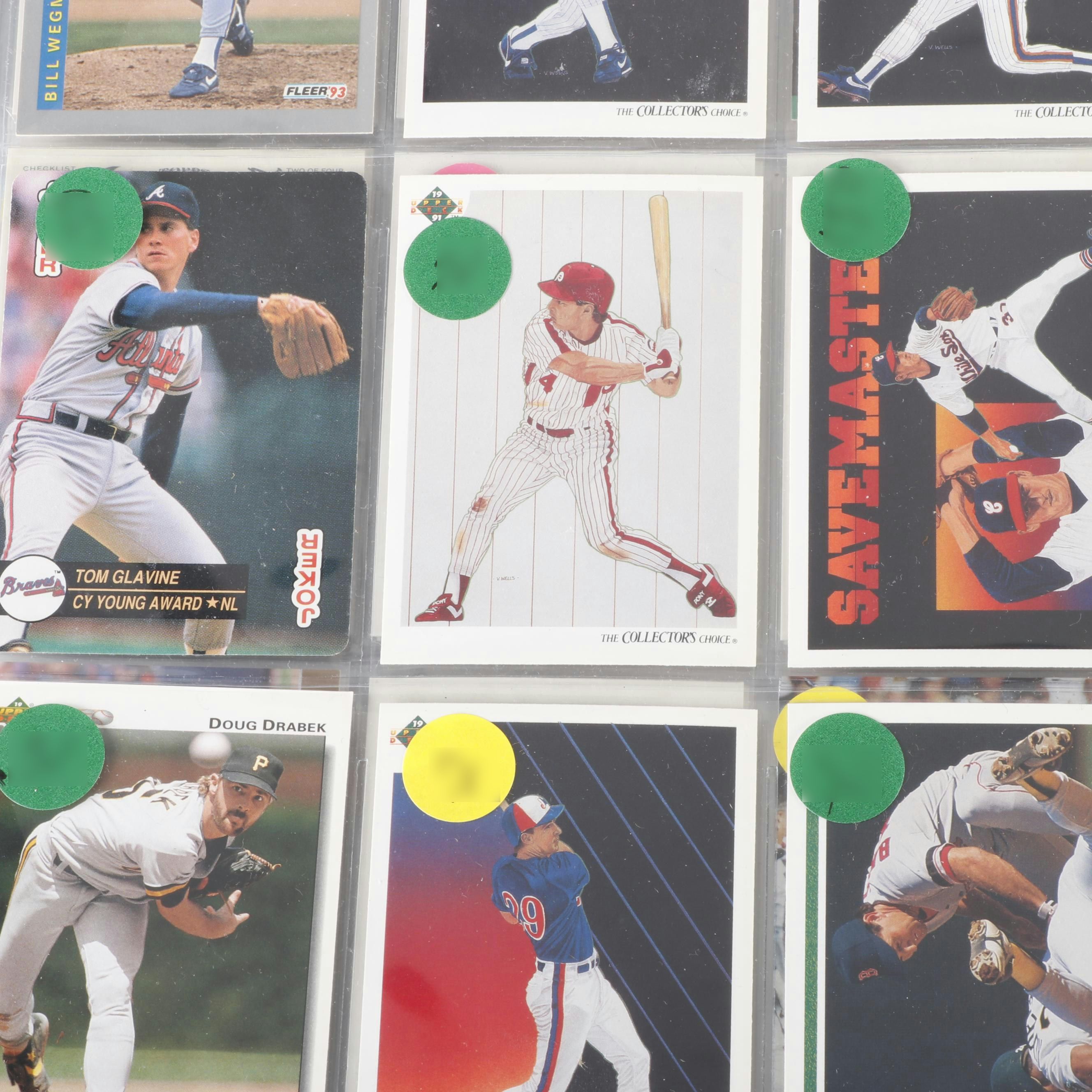 122 Album Pages of Baseball Cards and More, 1980s and 1990s