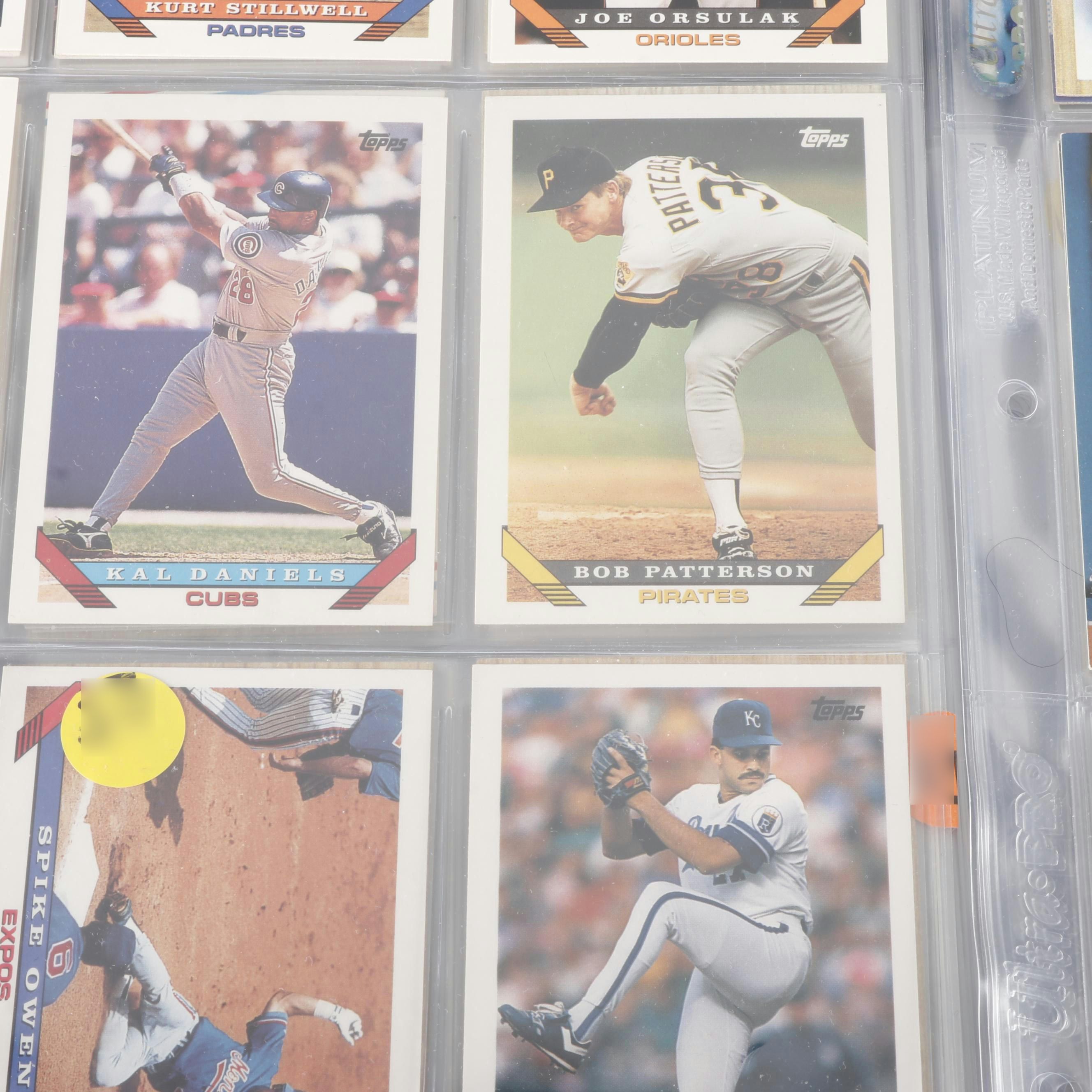 122 Album Pages of Baseball Cards and More, 1980s and 1990s