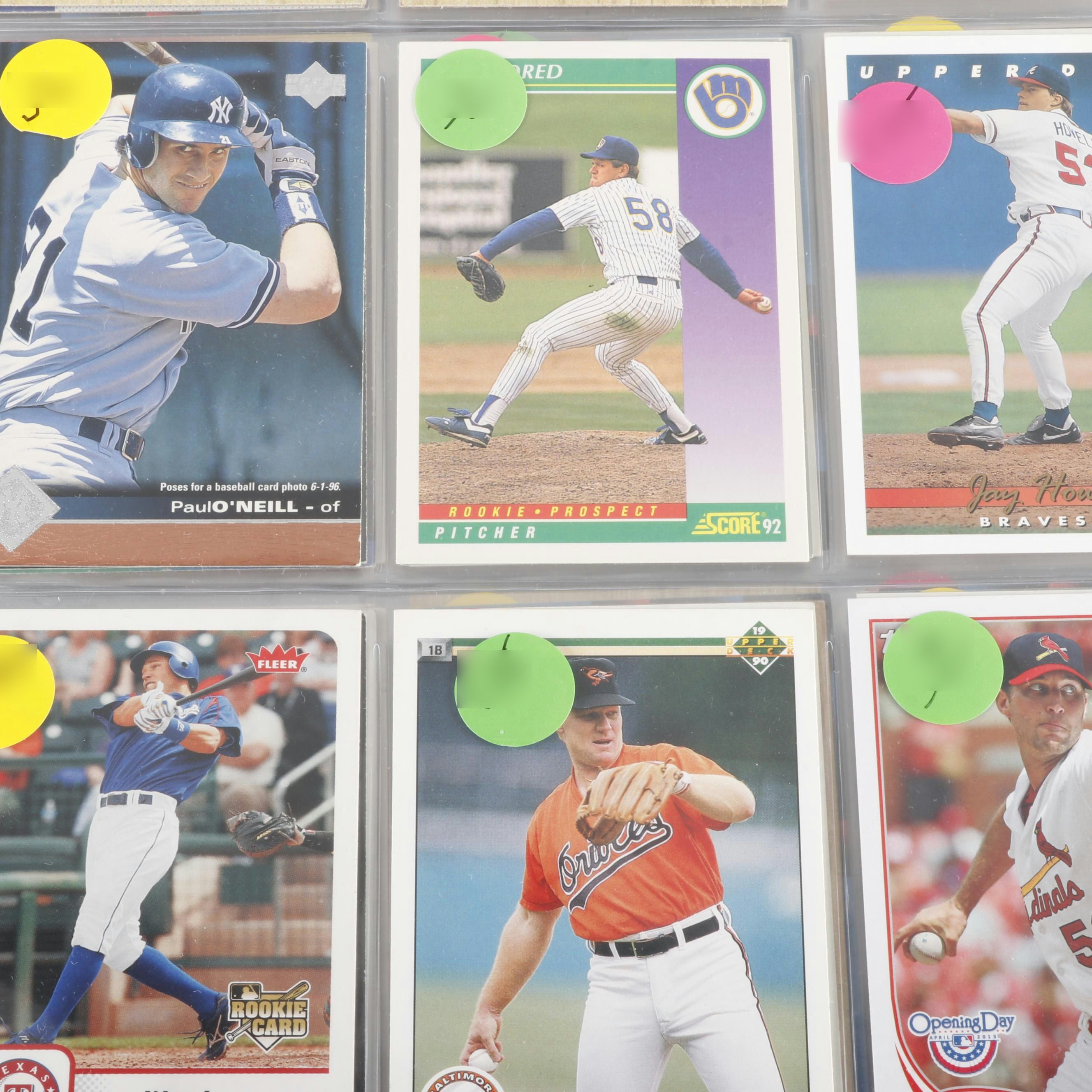 122 Album Pages of Baseball Cards and More, 1980s and 1990s