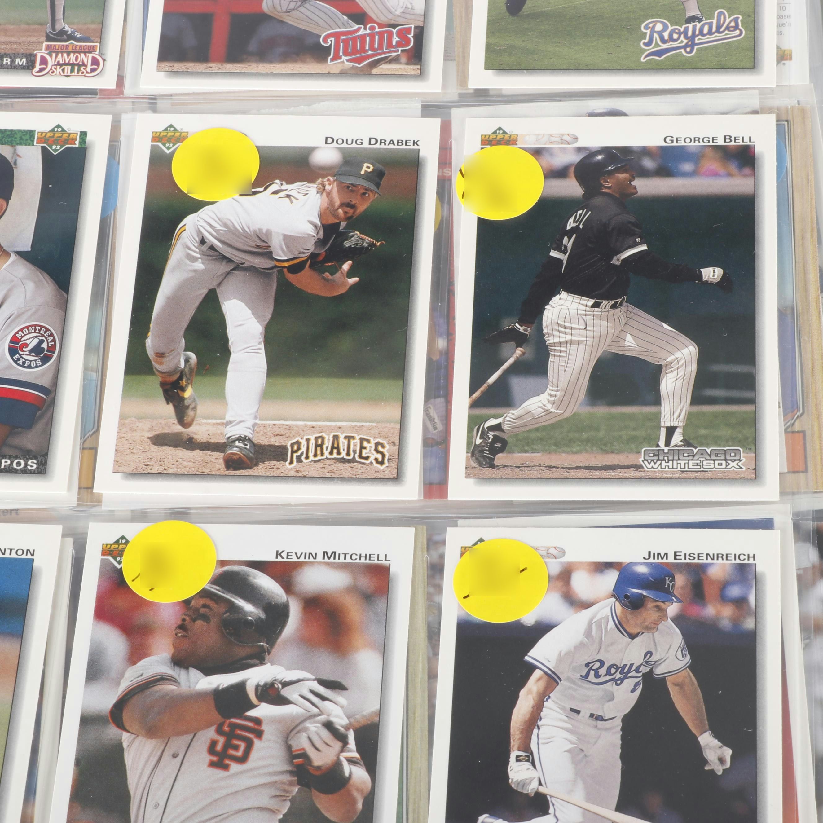122 Album Pages of Baseball Cards and More, 1980s and 1990s
