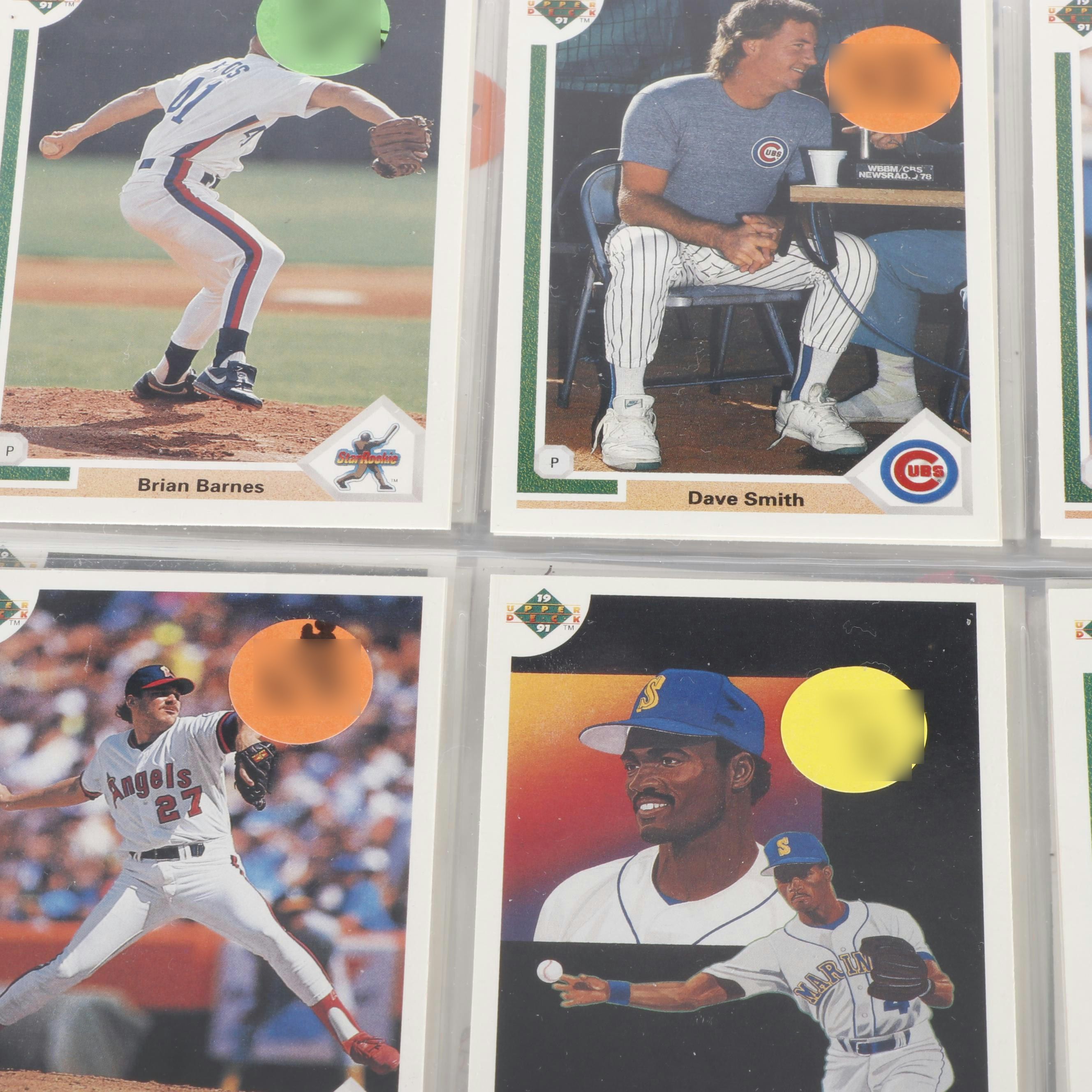 122 Album Pages of Baseball Cards and More, 1980s and 1990s