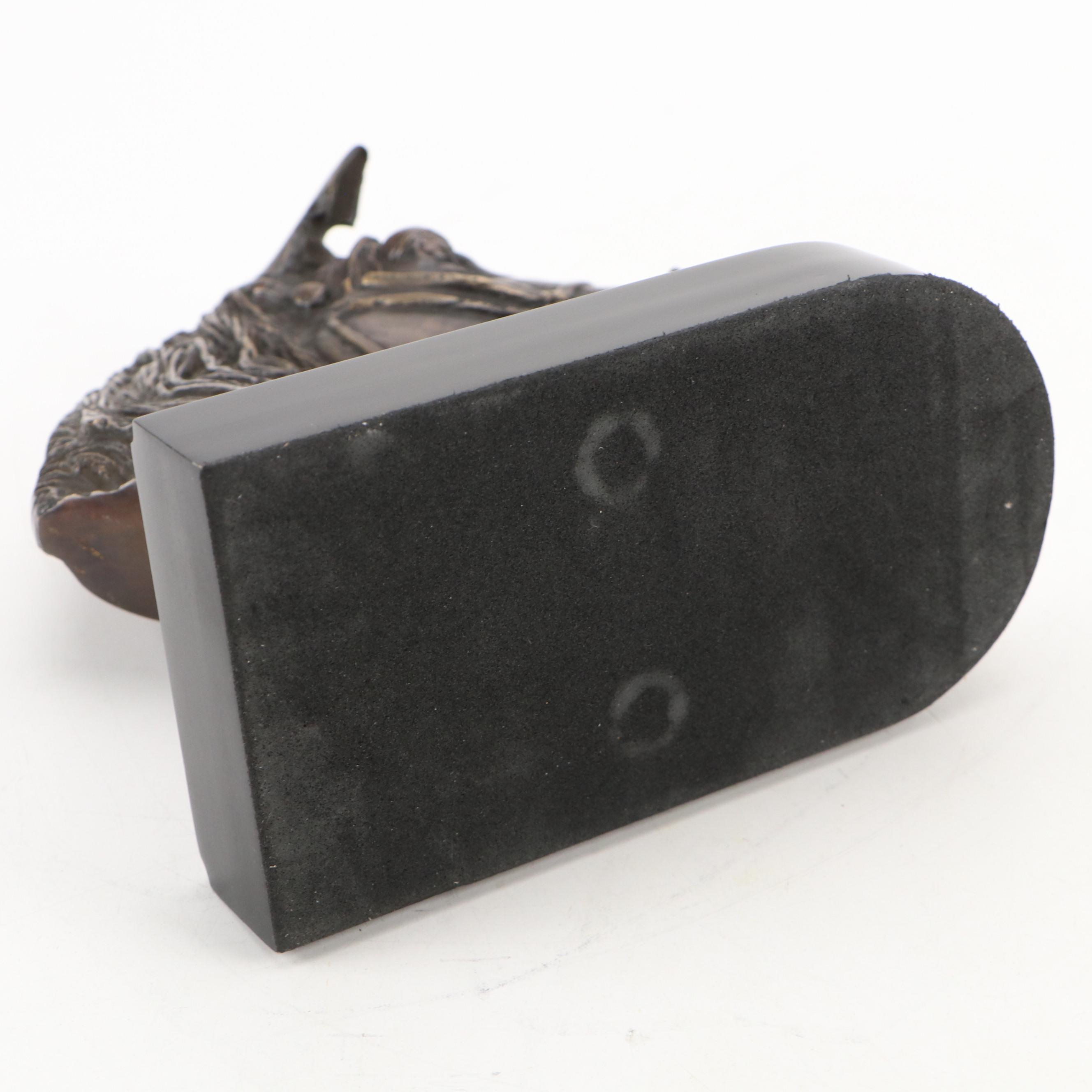 Metal Horse Head Bookends