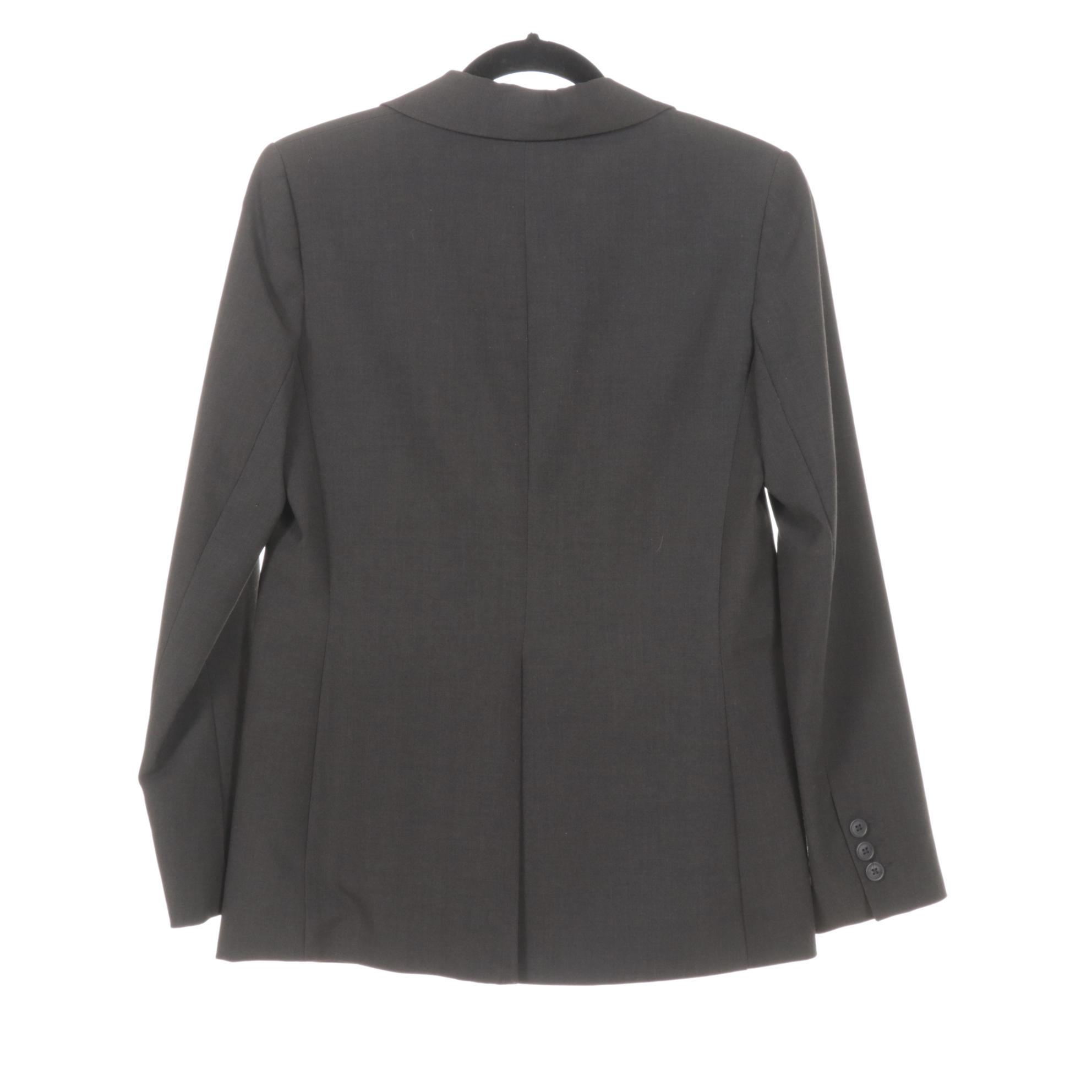 Norma Kamali and Eileen Fisher Blazers in Charcoal and Black, Size 4