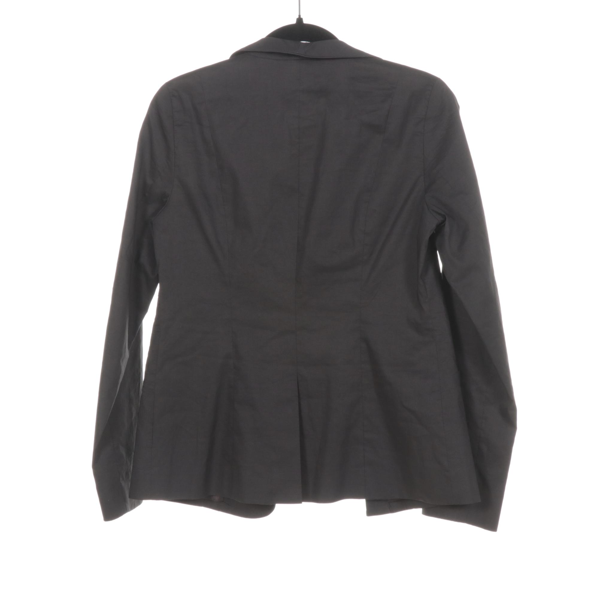 Norma Kamali and Eileen Fisher Blazers in Charcoal and Black, Size 4