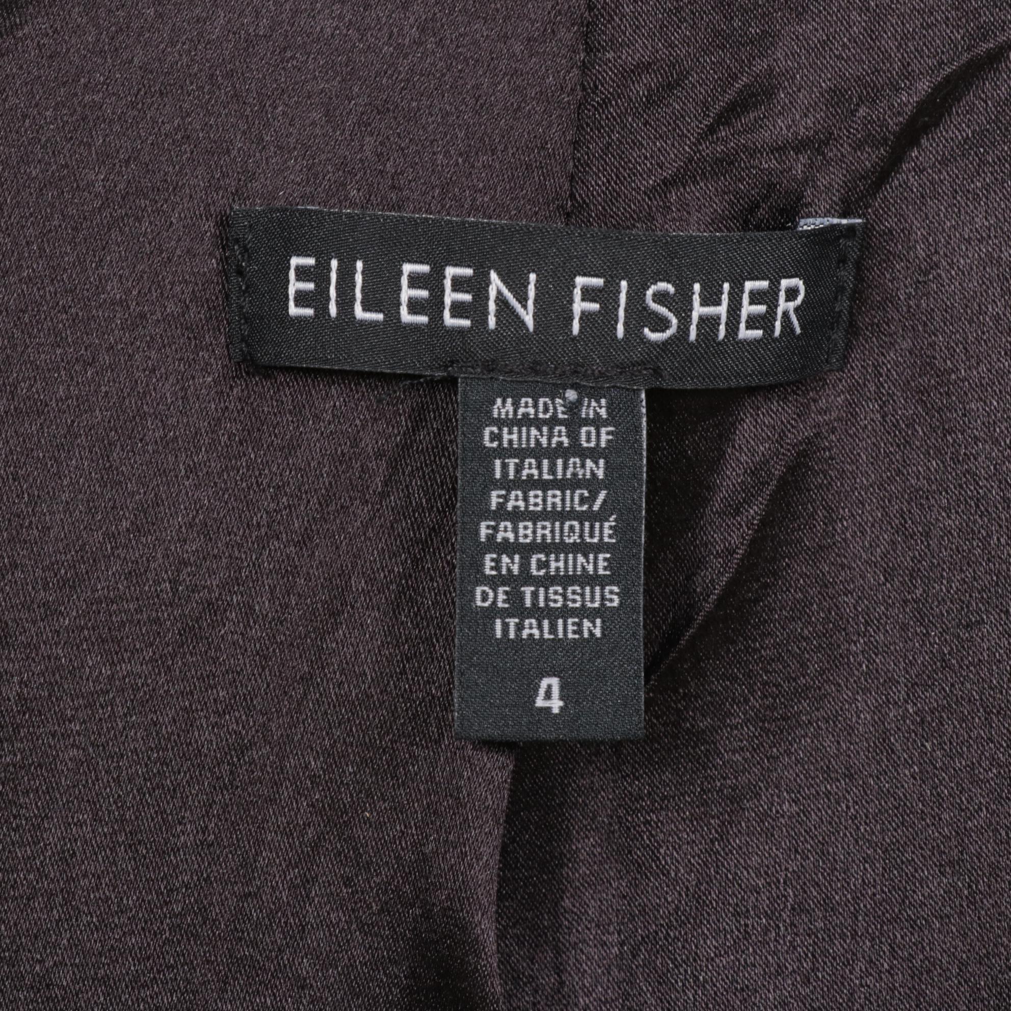 Norma Kamali and Eileen Fisher Blazers in Charcoal and Black, Size 4