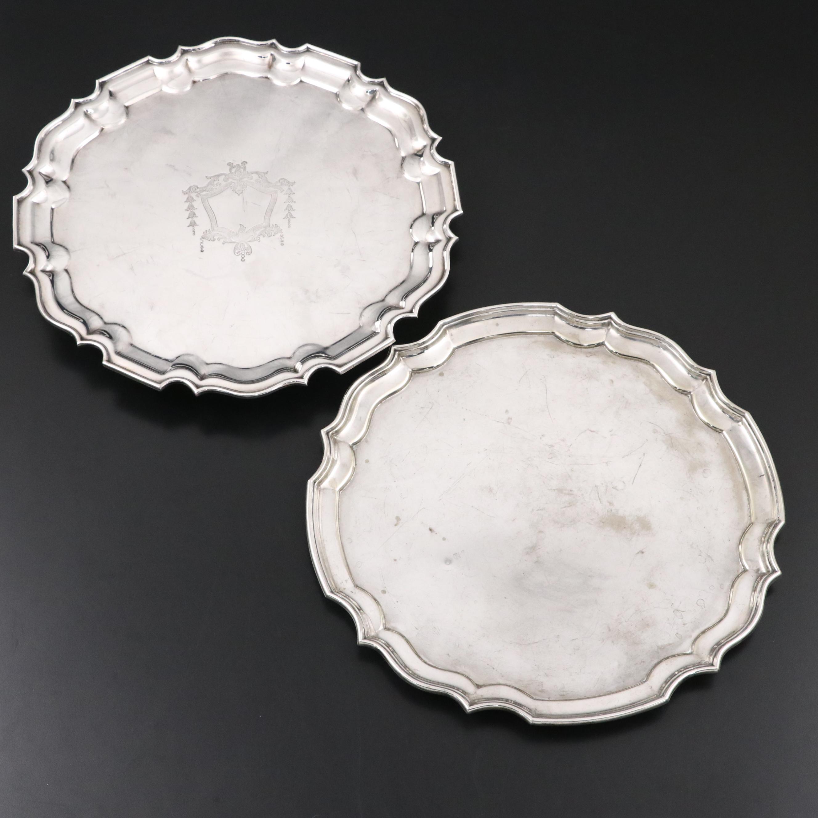 Antique Lawrence B. Smith & J. B. Chatterley Silver Plate Trays