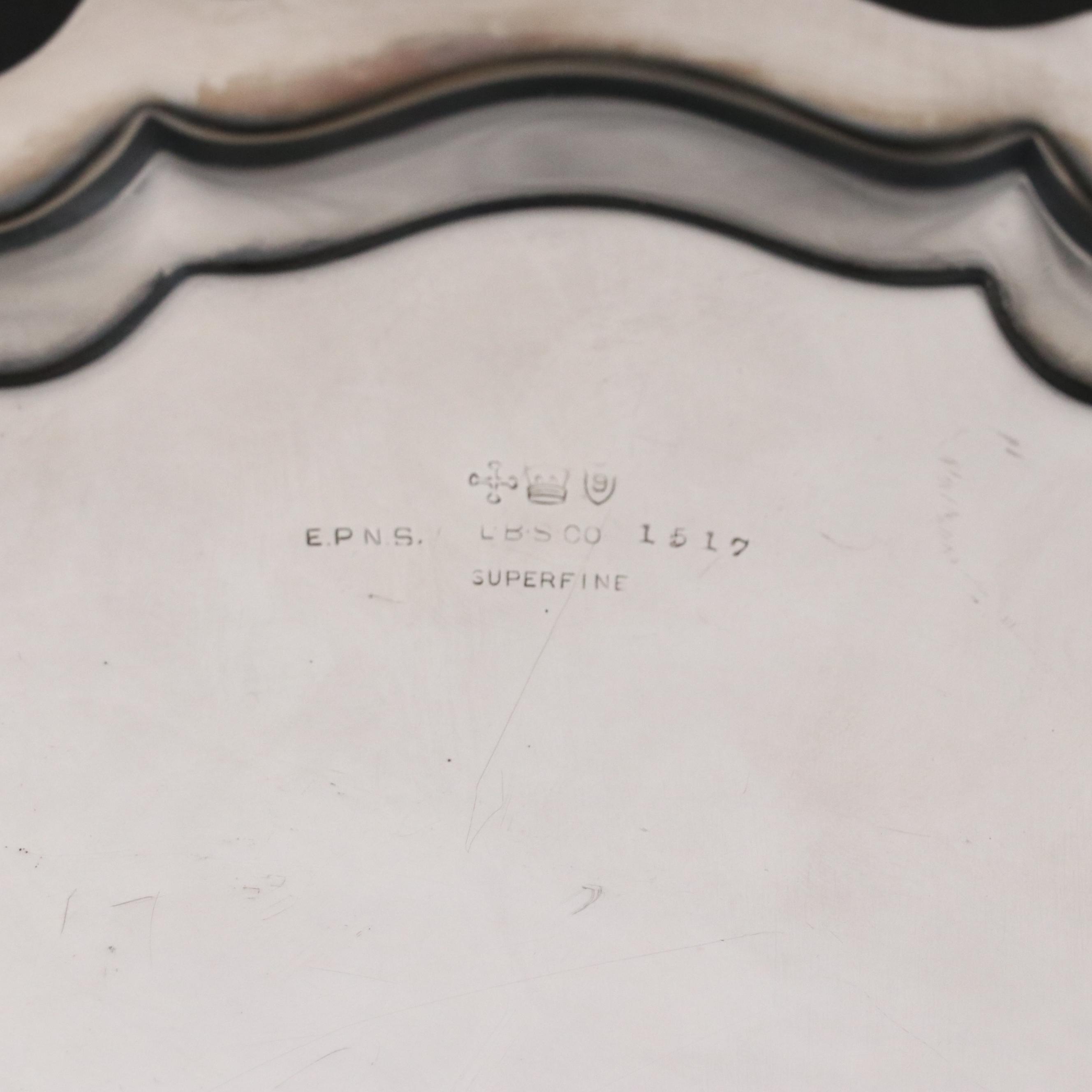 Antique Lawrence B. Smith & J. B. Chatterley Silver Plate Trays