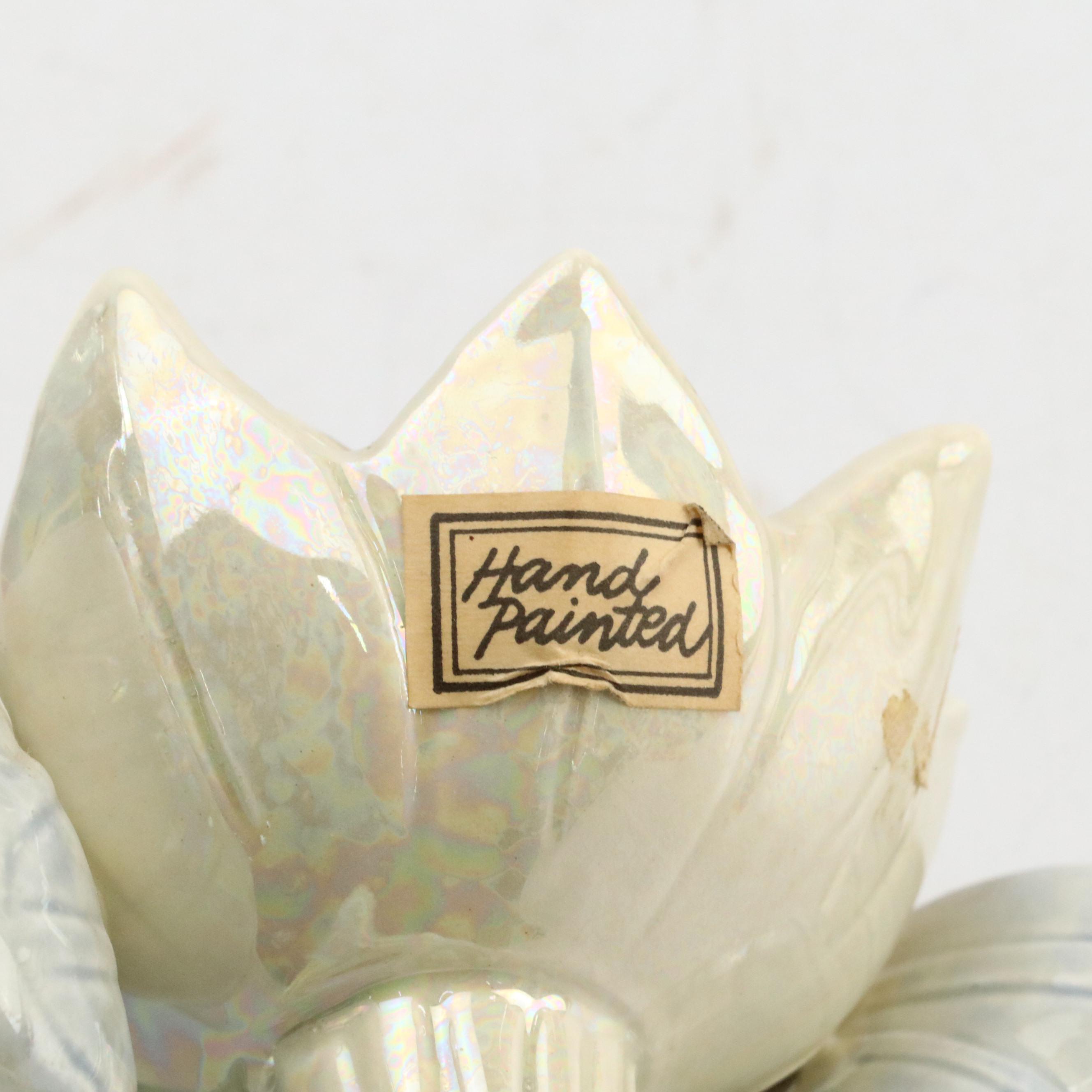 McCoy Ceramic Vase with Ceramic Ewer and Ceramic Candle Holders