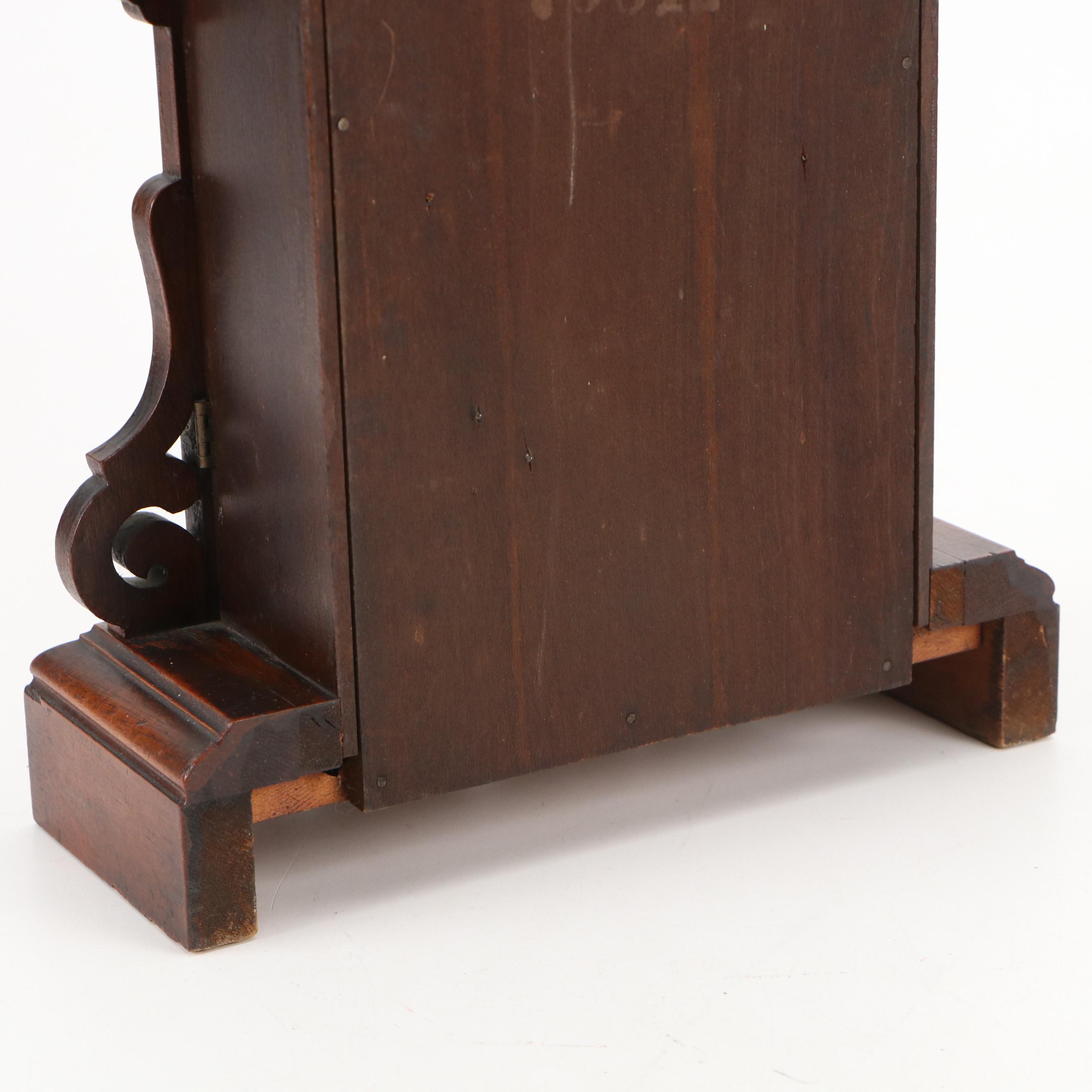 Carved Wooden Wall Clock