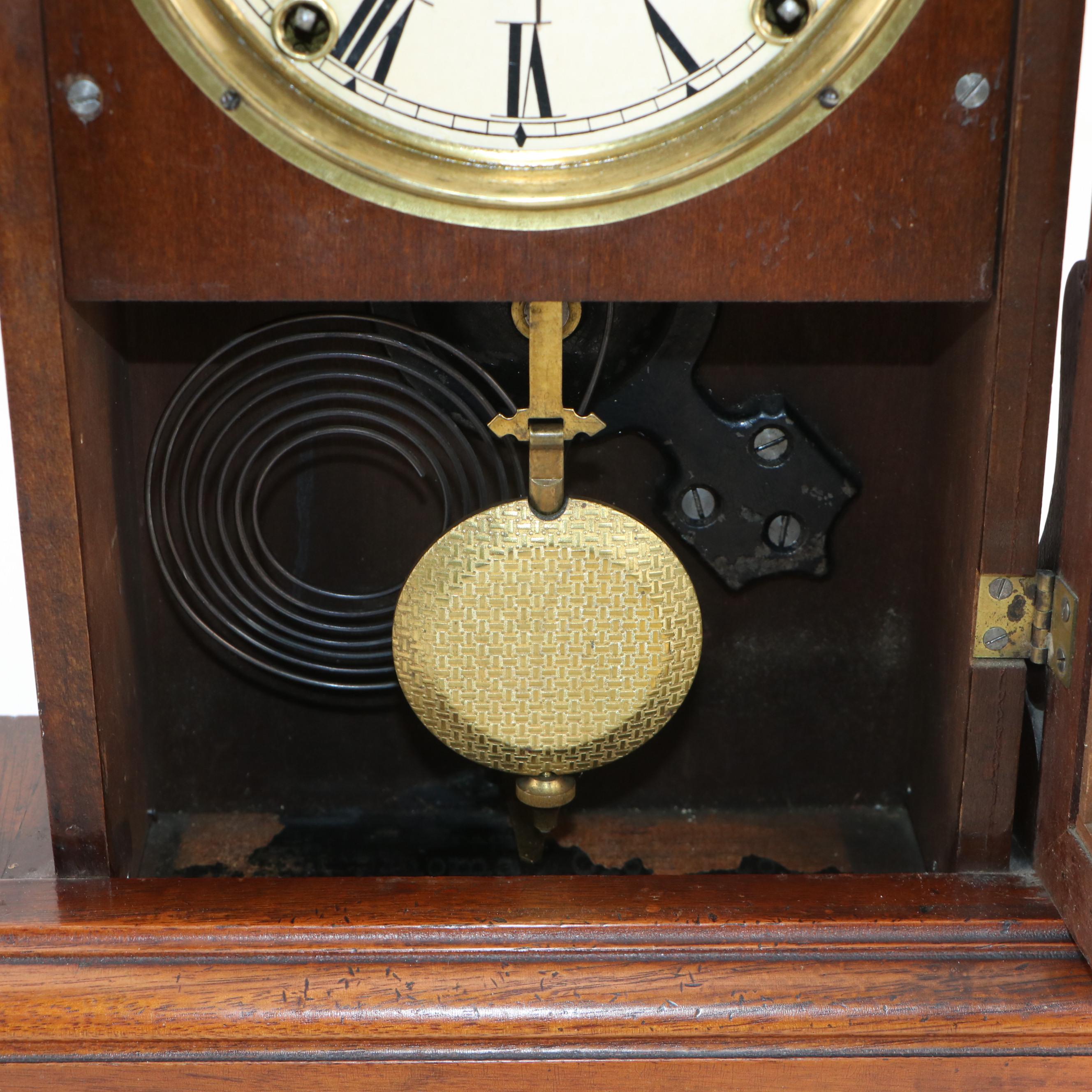 Carved Wooden Wall Clock