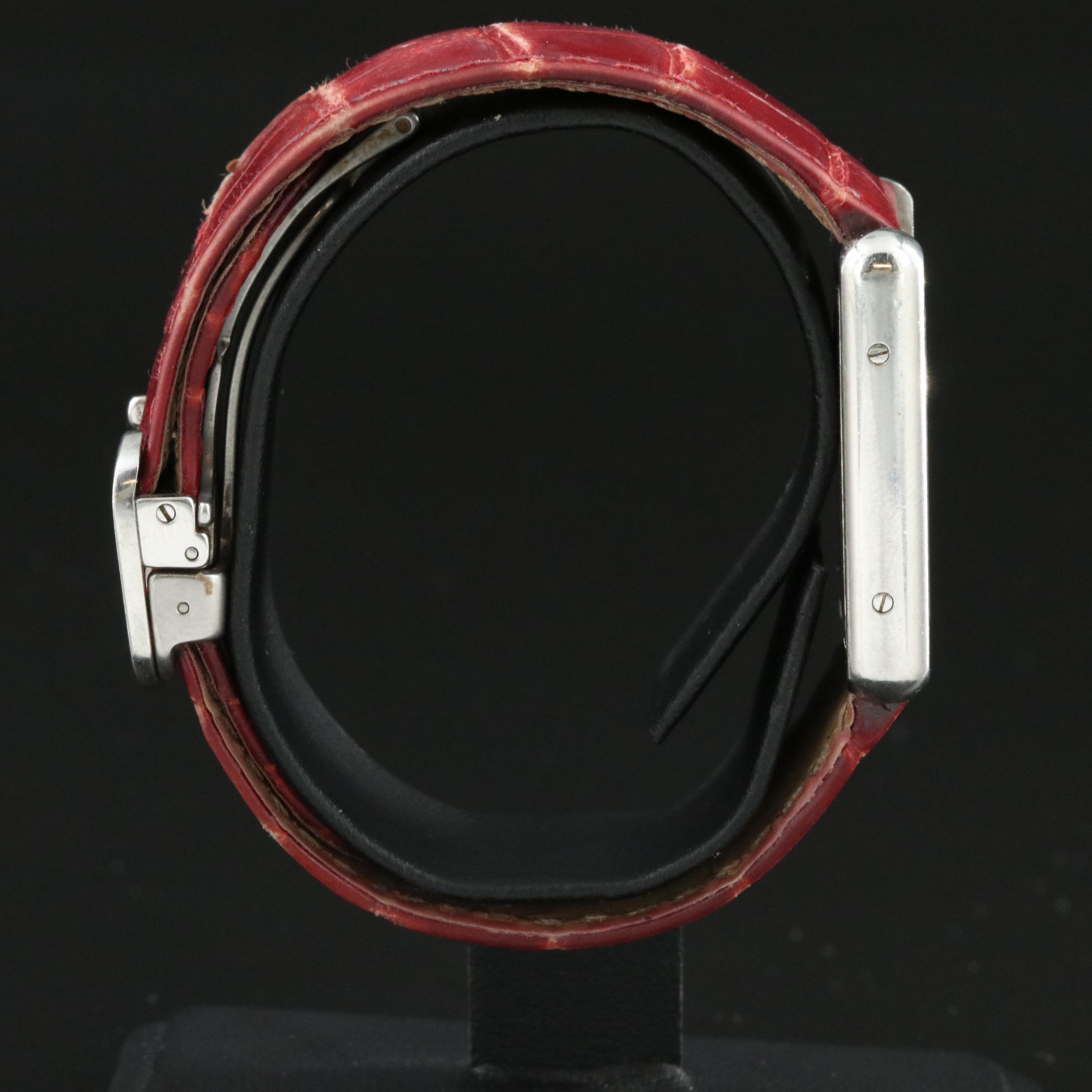 Cartier Tank Solo 3170 Silver Dial 24mm Steel Quartz Watch