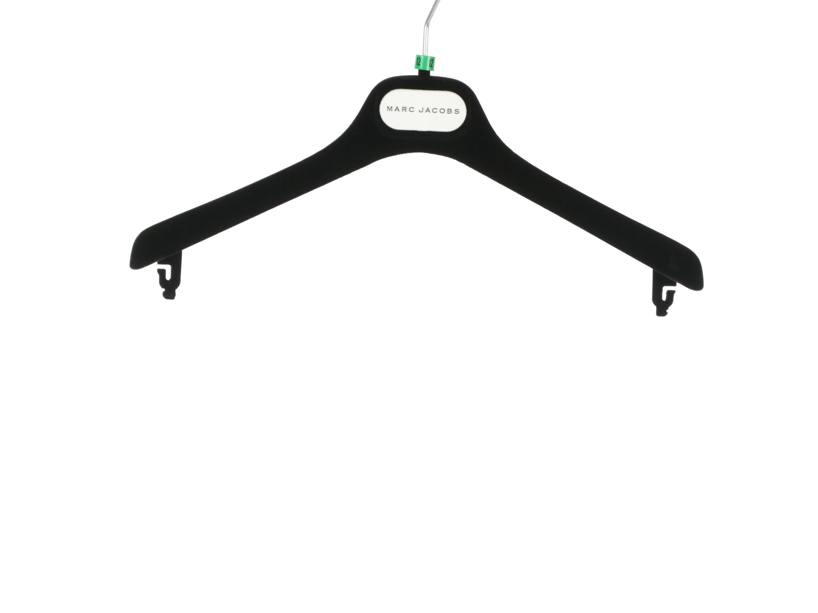 Marc Jacobs Black Virgin Wool Silk Blend Double-Breasted Coat with Tags