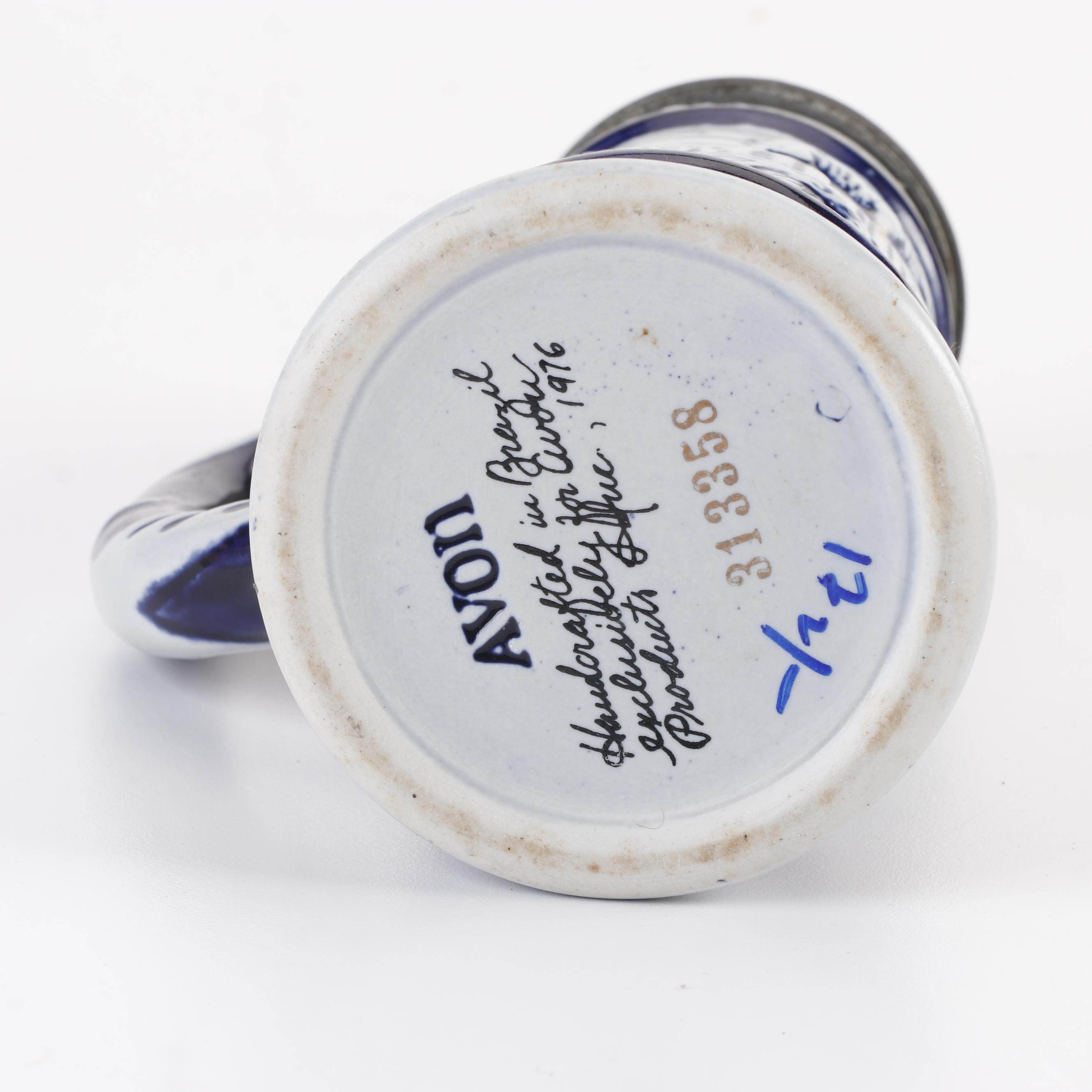 Ceramarte for Avon Assorted Ceramic Beer Steins, Three with Lids