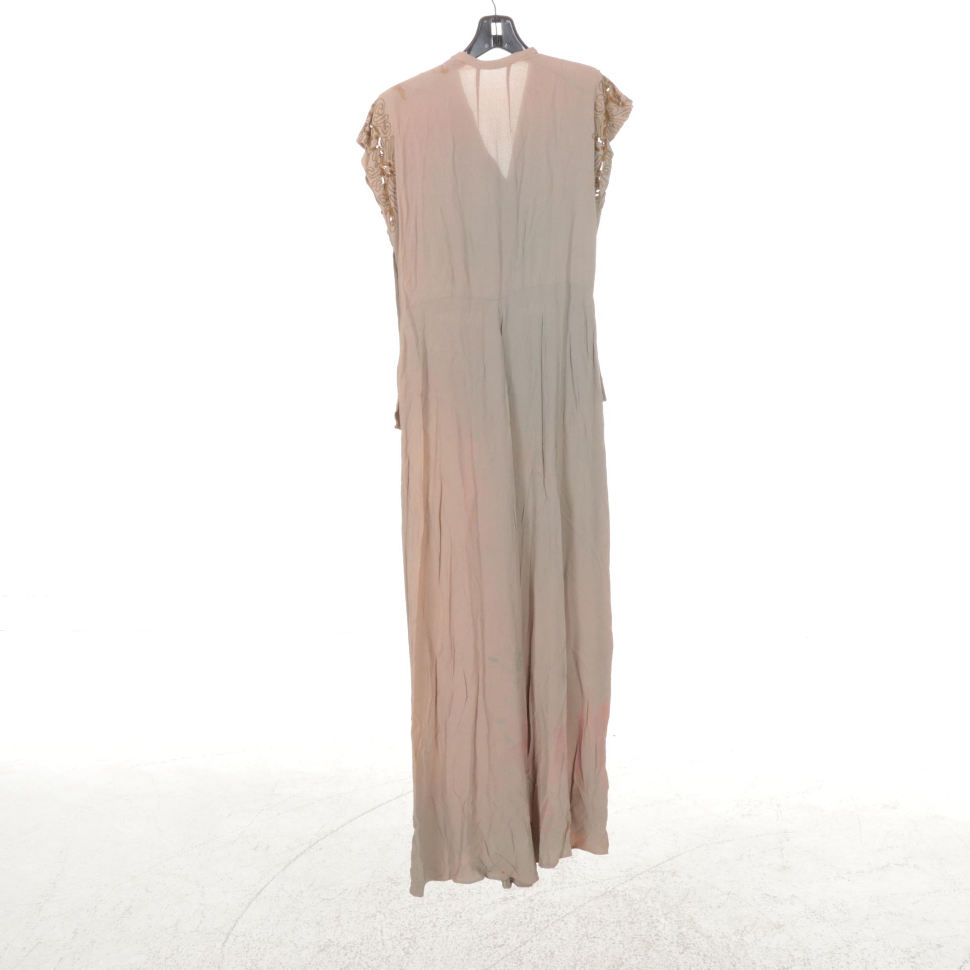 Striped Skirt Suit, Embellished Drop Waist Dress & More in 1940s Wardrobe Set