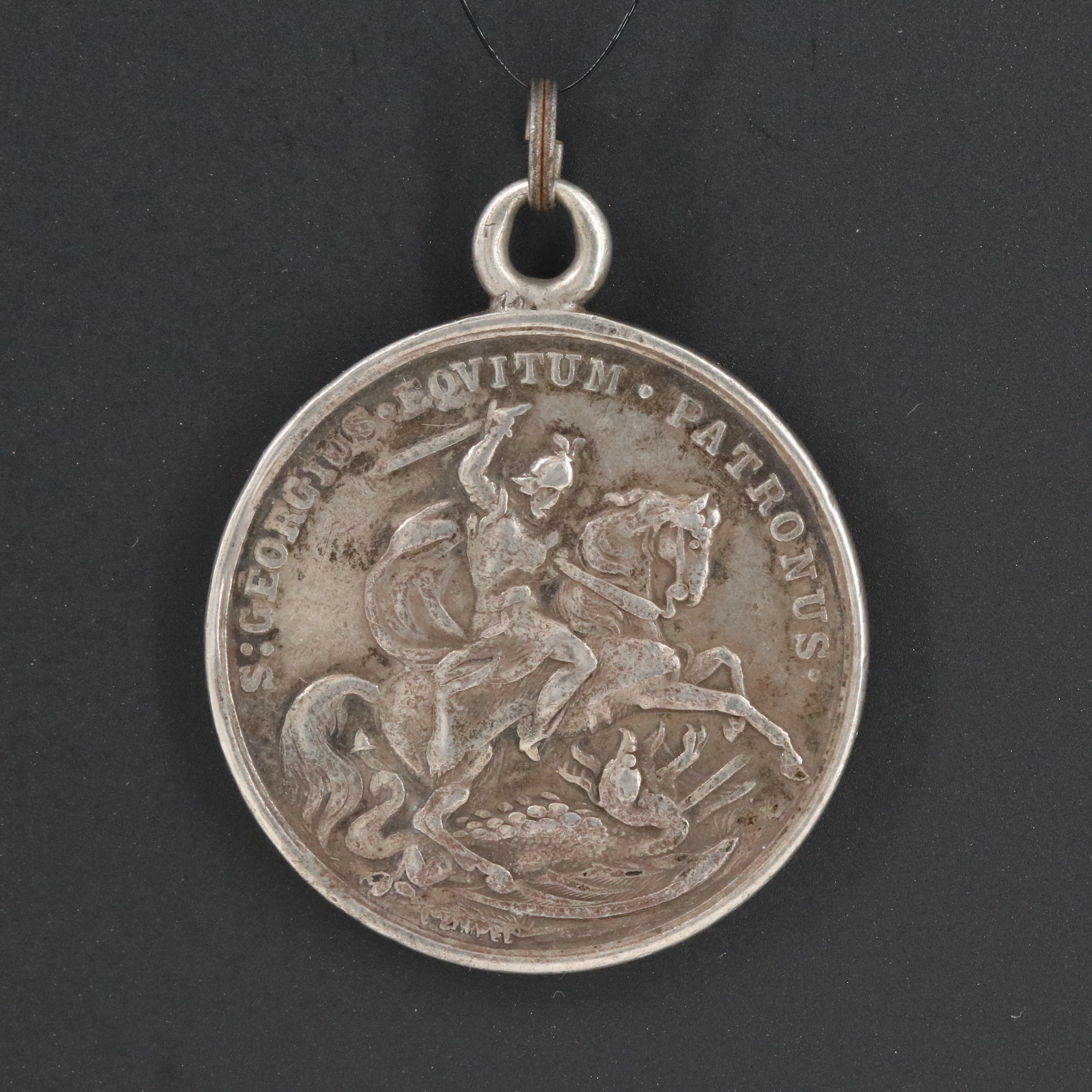Sterling St. George and the Dragon and Safety in the Storm Pendant
