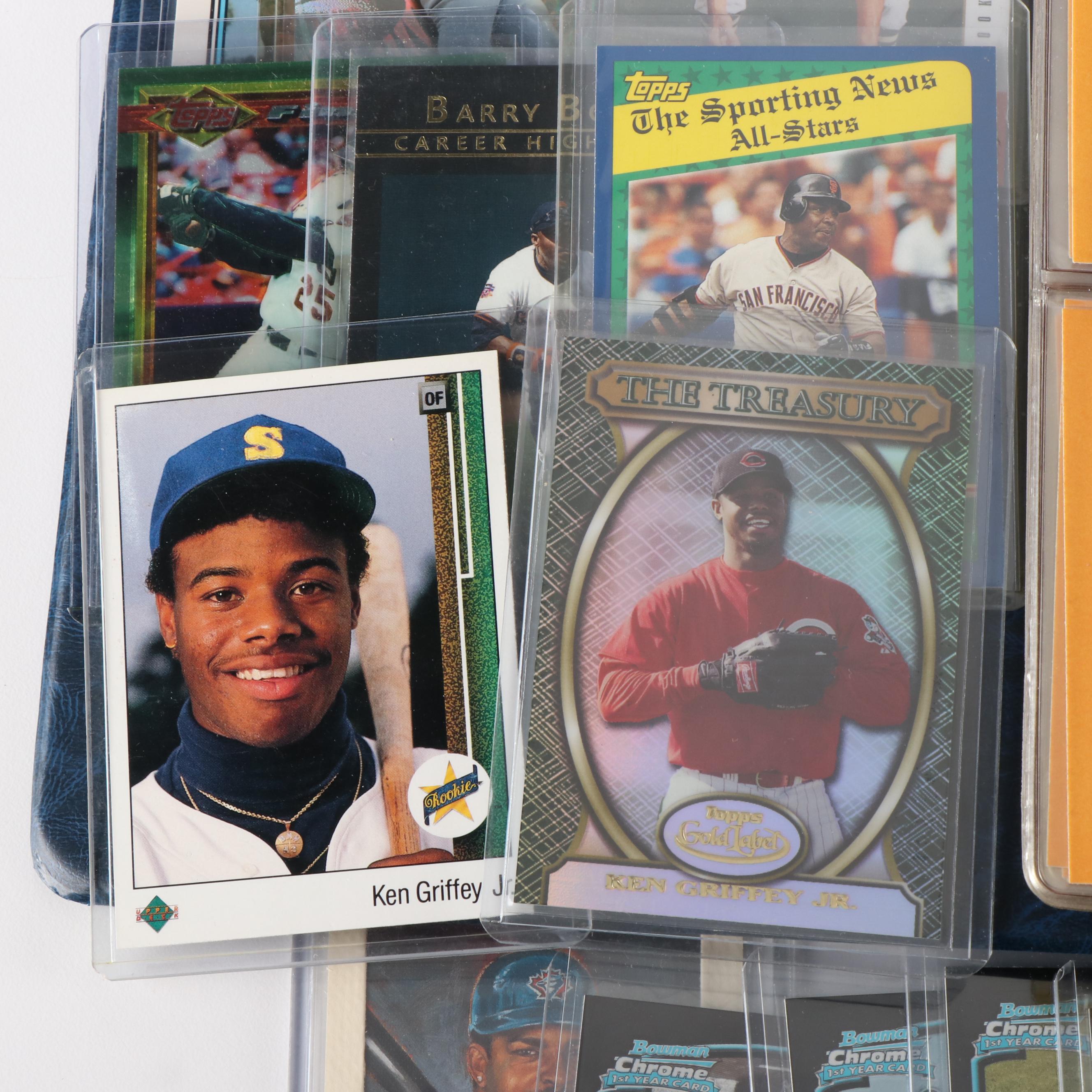 1000 + Card Lot, inserts, graded Trout, Griffey Jr, and Thomas Rookie