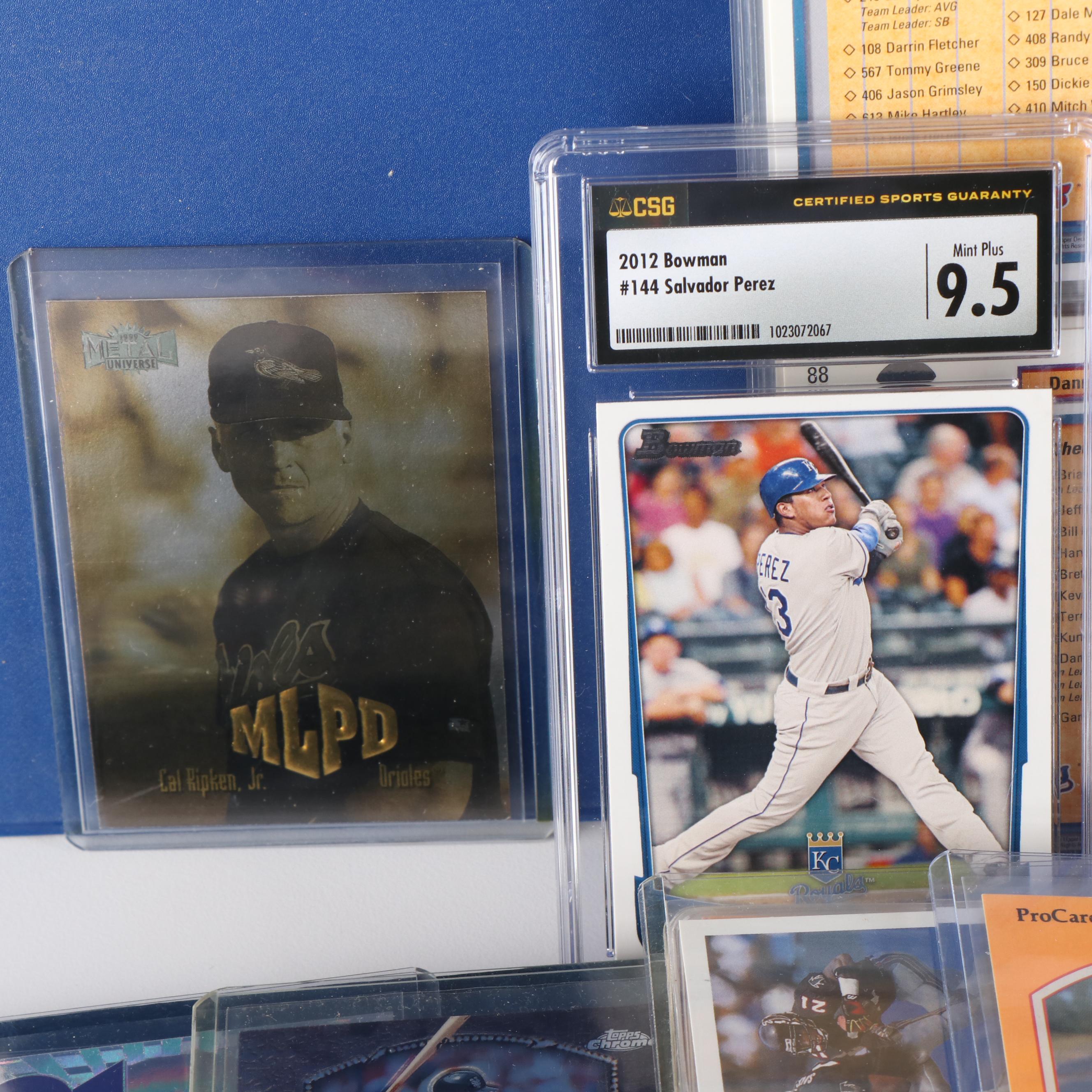 1000 + Card Lot, inserts, graded Trout, Griffey Jr, and Thomas Rookie