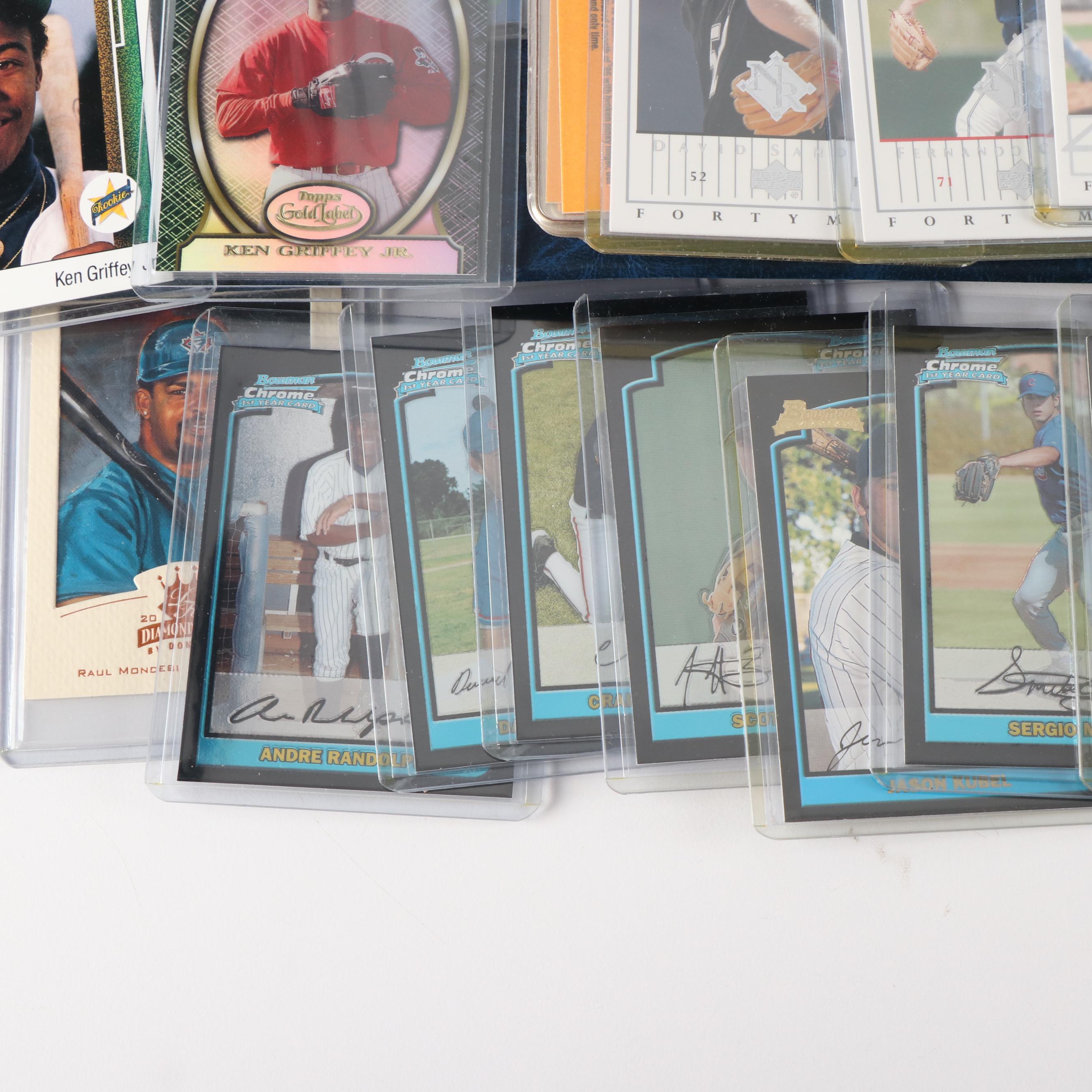 1000 + Card Lot, inserts, graded Trout, Griffey Jr, and Thomas Rookie