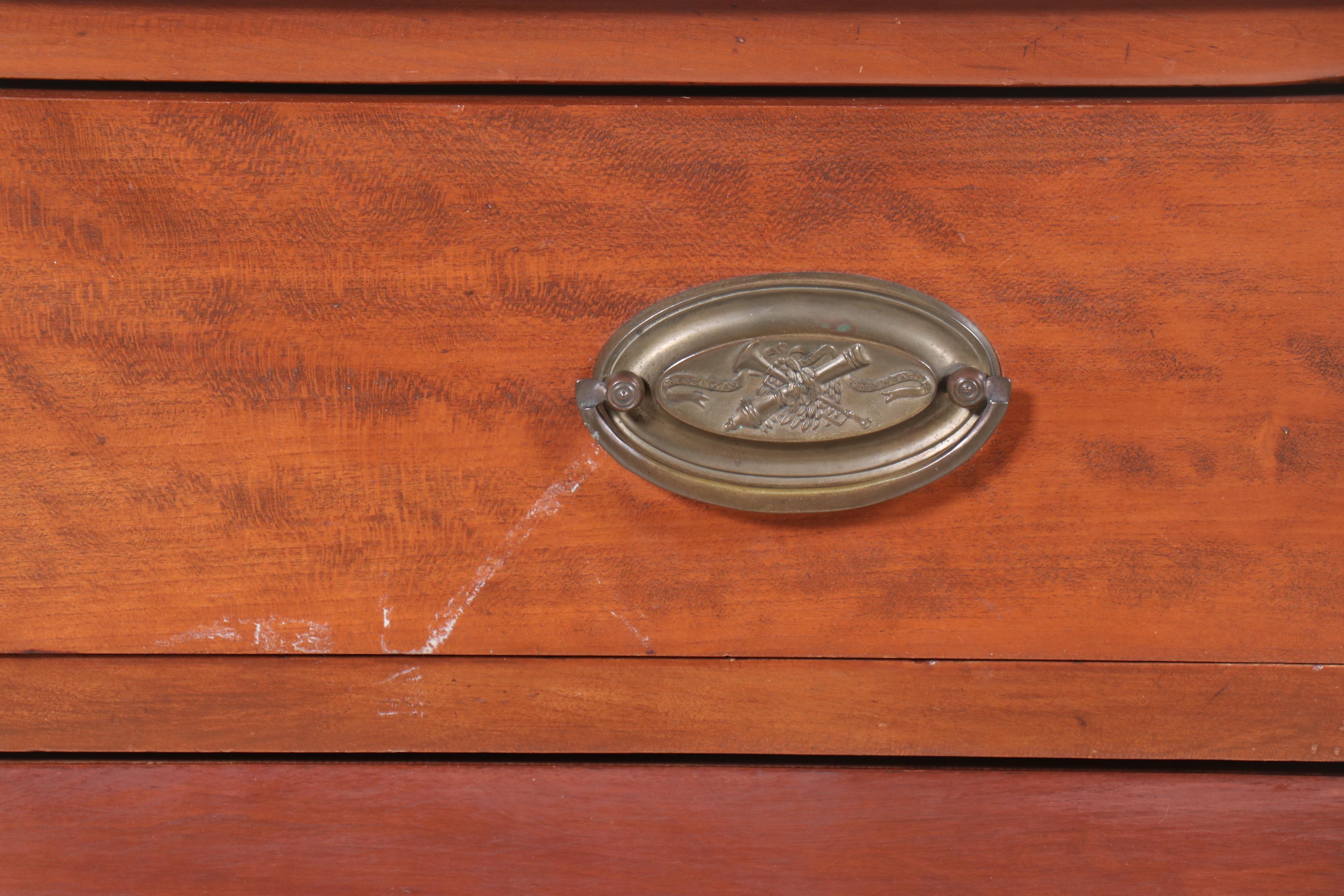 Sheraton Style Birch Four-Drawer Chest, Early 20th Century