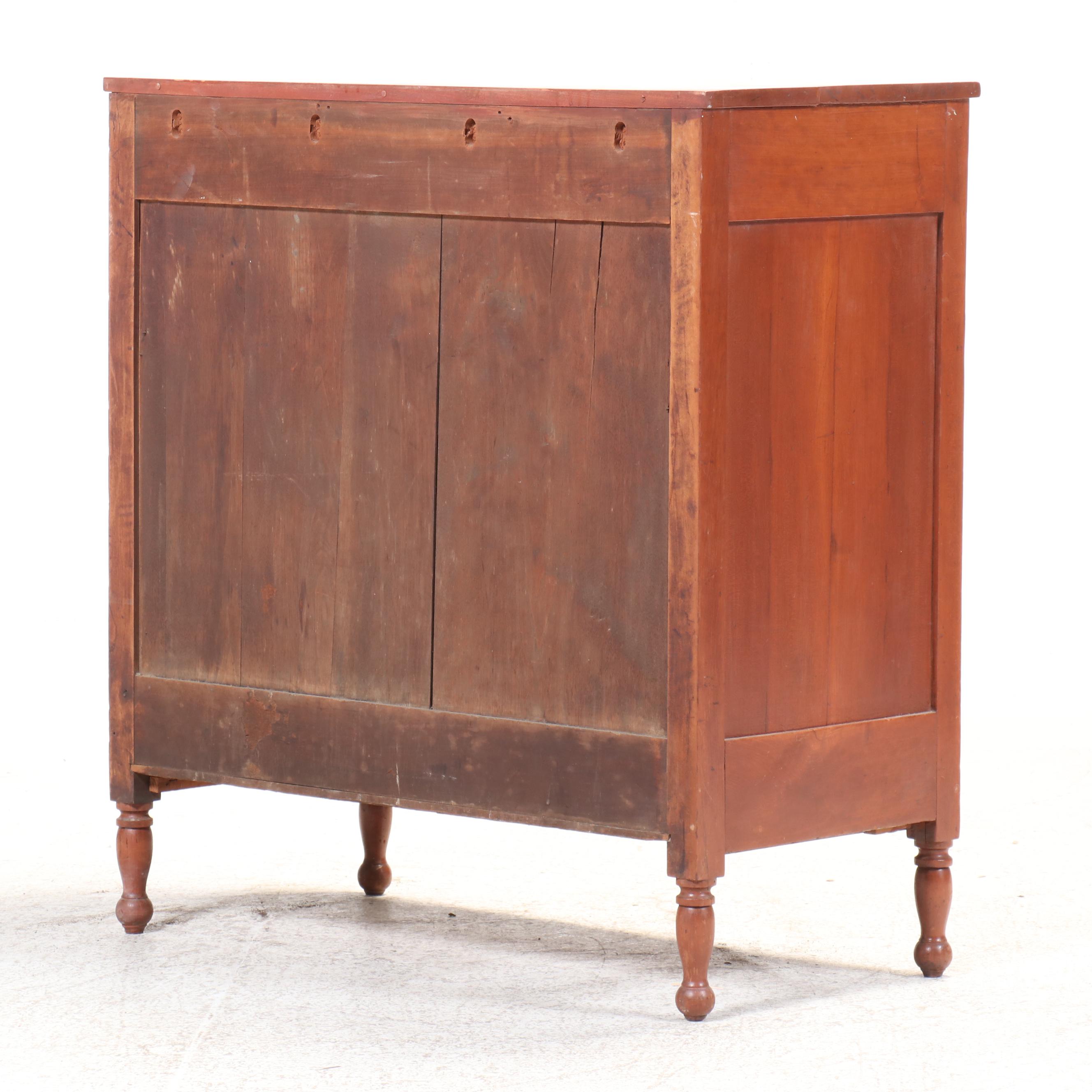 Sheraton Style Birch Four-Drawer Chest, Early 20th Century