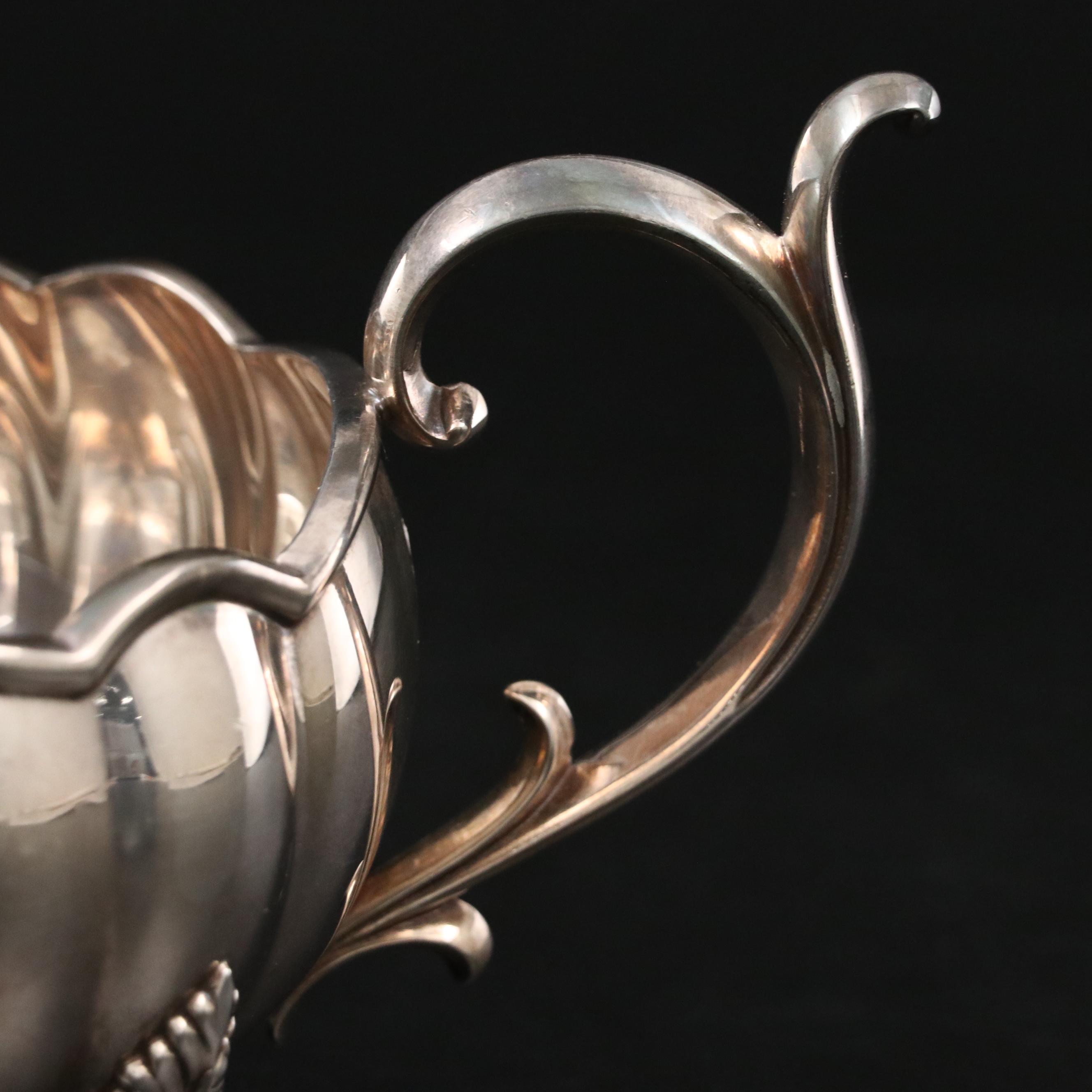 Vintage Silver Plate Christofle Tongs, Reed & Barton Gravy Boat & Tea Strainer