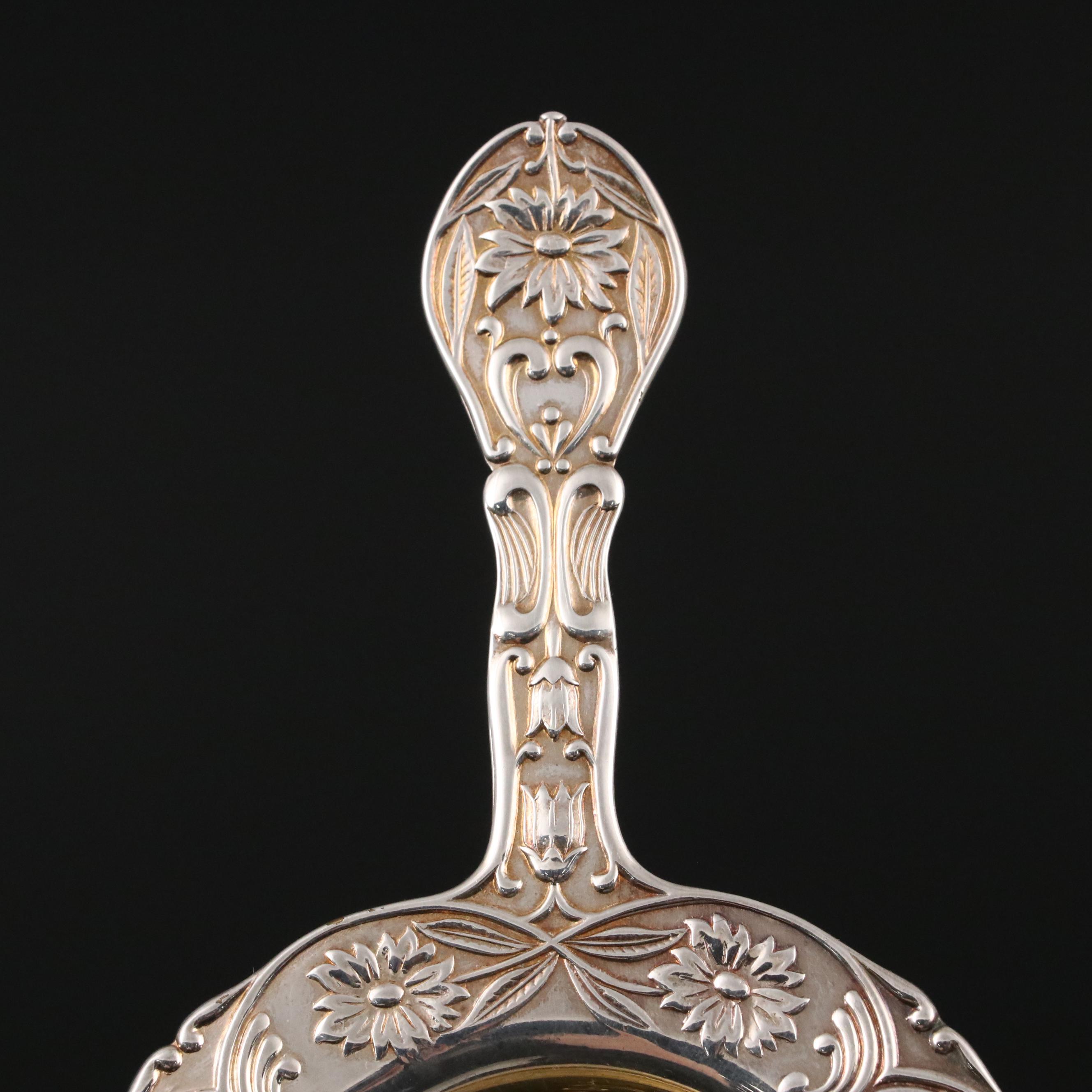 Vintage Silver Plate Christofle Tongs, Reed & Barton Gravy Boat & Tea Strainer