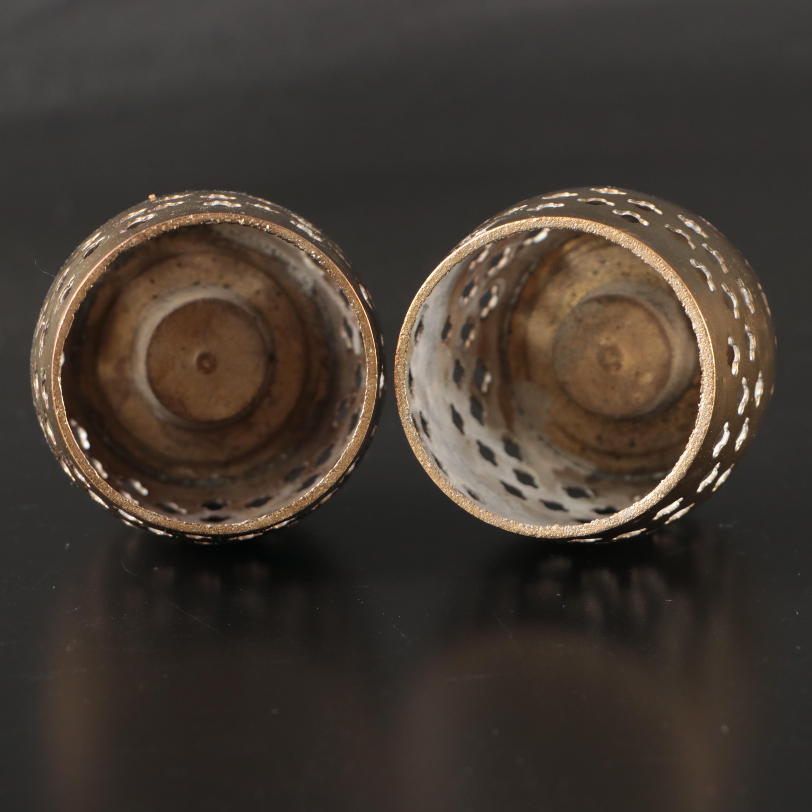 Wallace Silver Plate Plate, Prima Silver Plate Bowl, and Bronze Candle Holders