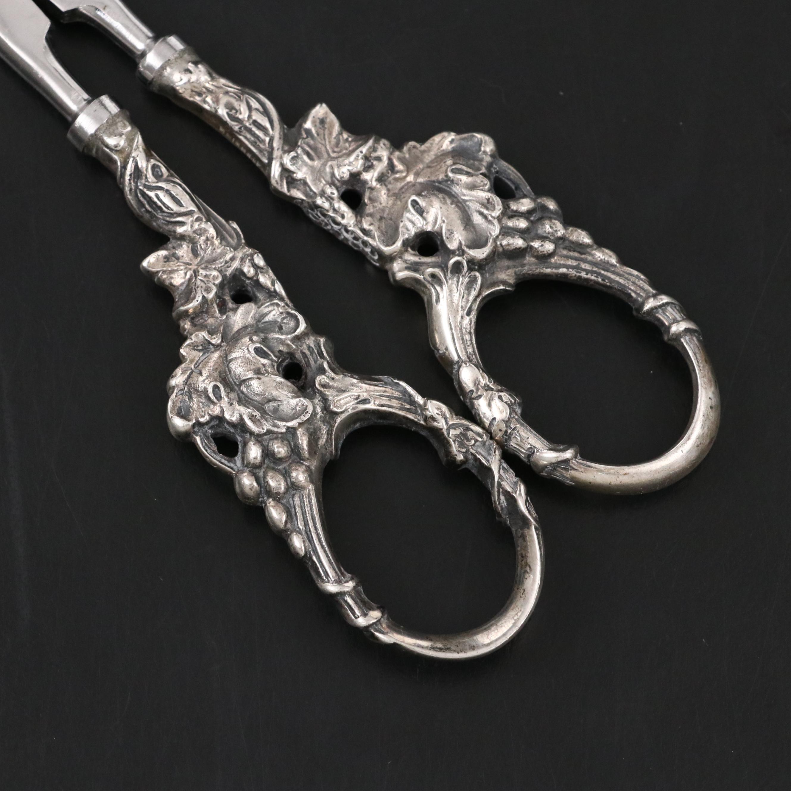 Tiffany & Co. Sterling Silver Handled Grape Shears, 20th Century